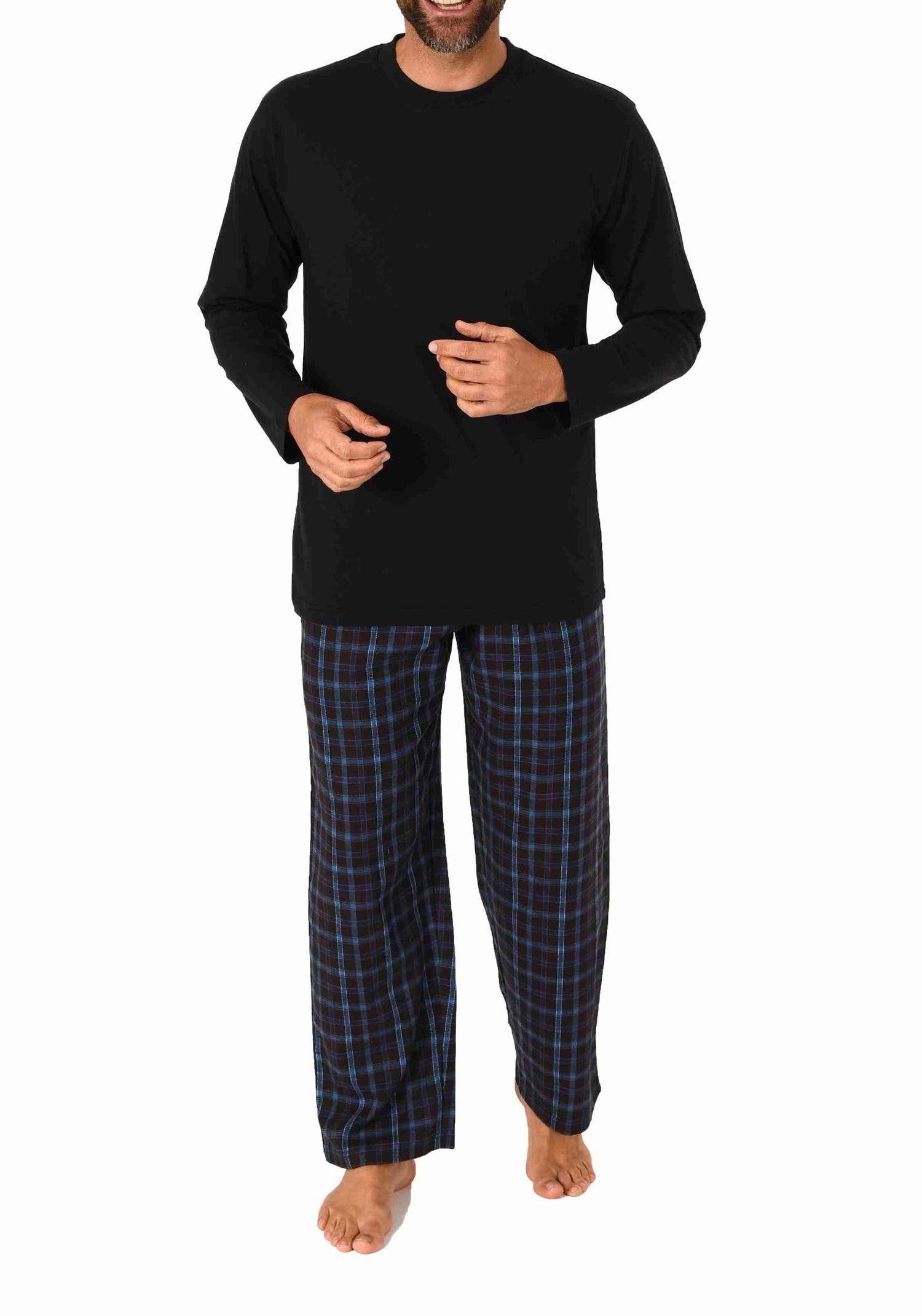 Normann Pyjama Herren Schlafanzug lang Pyjama Set mit Flanell Hose - 222 10 günstig online kaufen