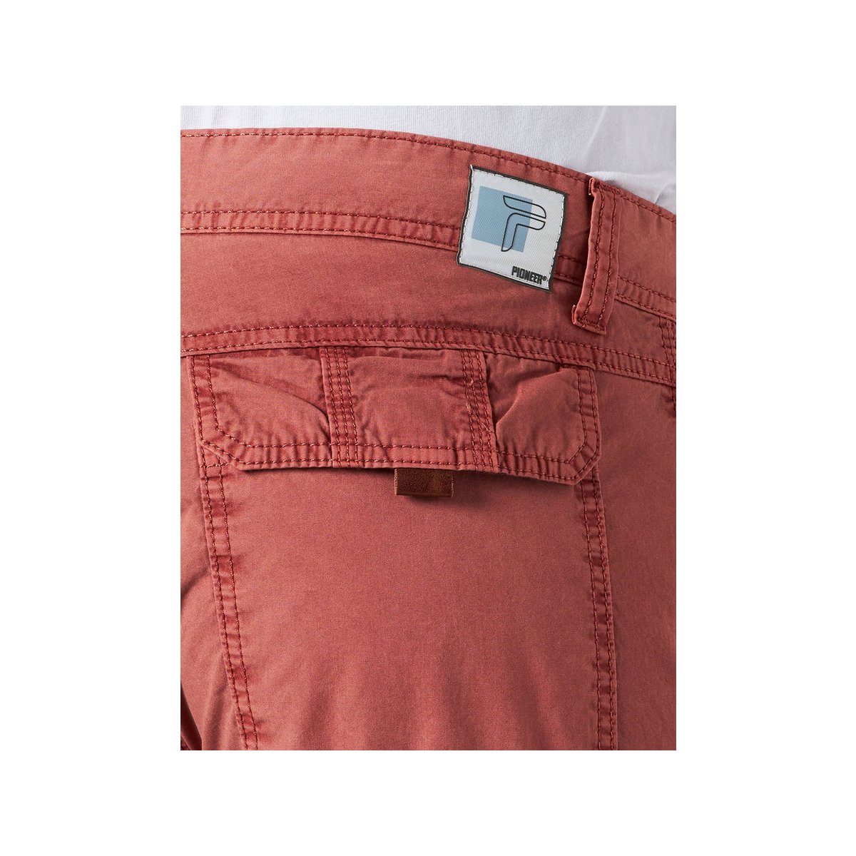 Pioneer Authentic Jeans (1-tlg., keine regular unbekannt Cargoshorts rot Angabe)