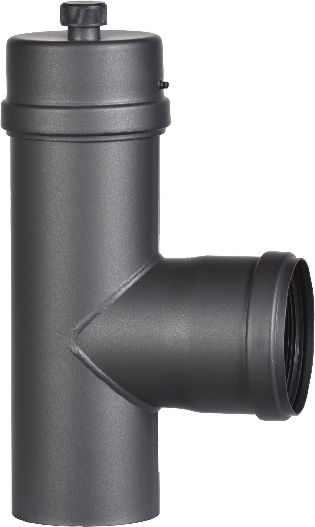 Hanseatic Ofenrohr Pelletofenrohr-Set, dunkelgrau, 80 mm, (7-tlg), 90 ° – Bild 4 von 5