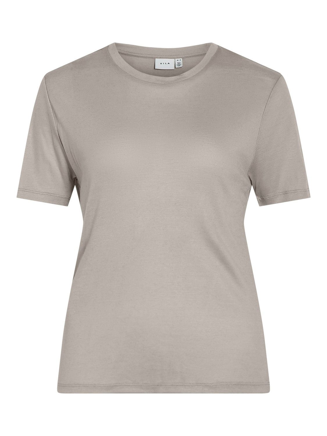 Vila T-Shirt Rundhals Enger Schnitt Kurzarm günstig online kaufen