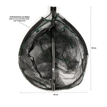 Zite Angelkescher Streetfishing Spinnkescher 370cm Gummiertes Netz & Schwimmfähig
