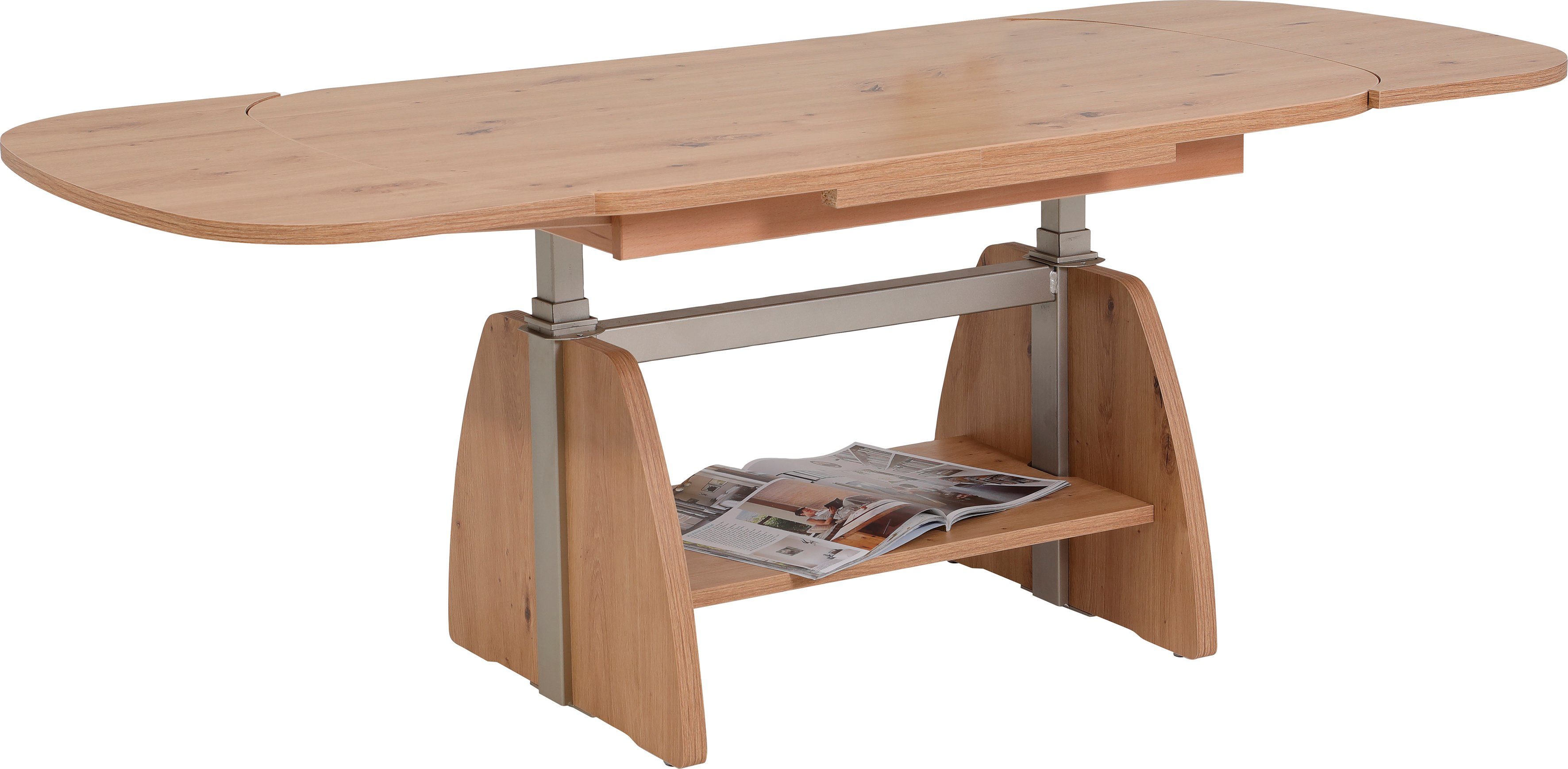 HELA Couchtisch Fabian, mit Funktion, ausziehbar und höhenverstellbar günstig online kaufen