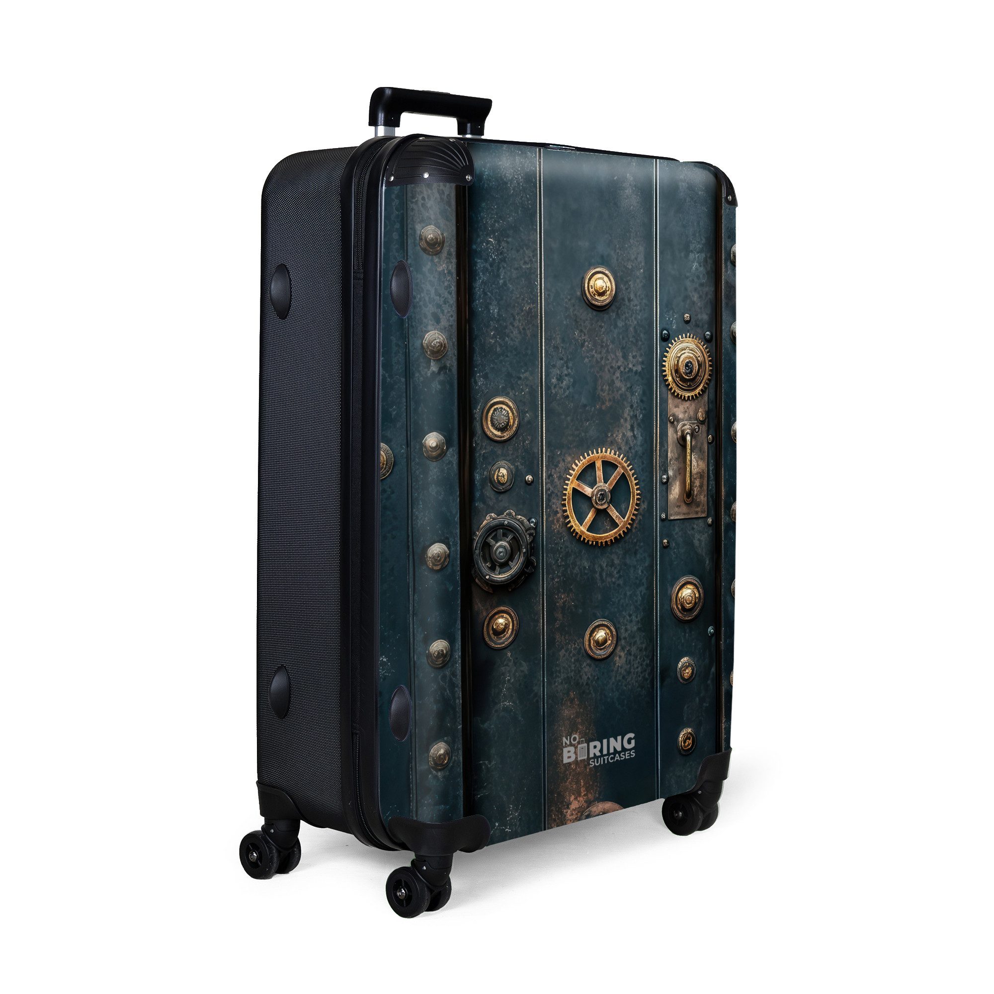 NoBoringSuitcases.com© Hartschalen-Trolley Dampfbunkertür mit Kupferzahnräd günstig online kaufen