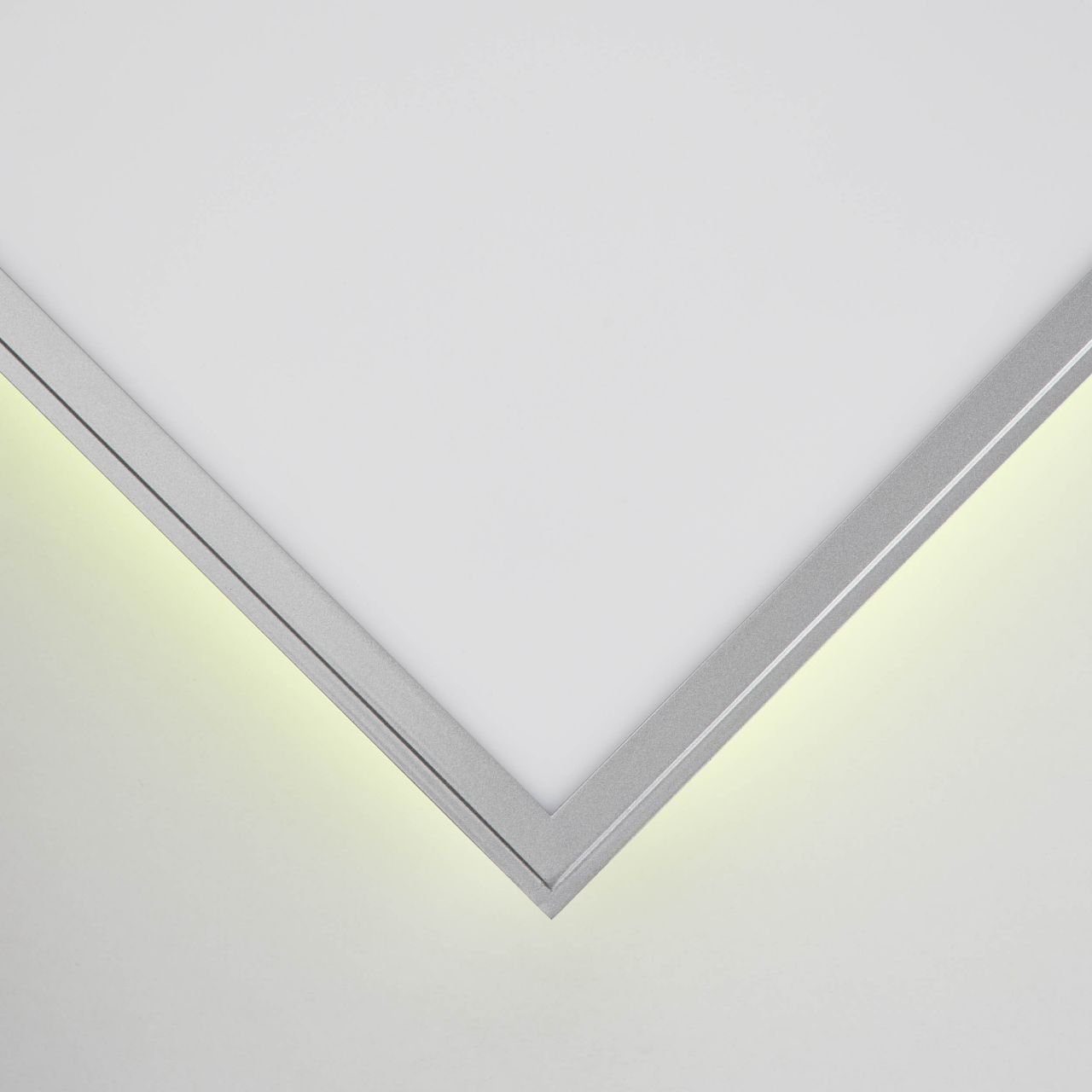 Alissa, Deckenaufbau-Paneel LED 60x60cm Alissa 42W Aufbauleuchte Brilliant 2700-6200K, 1x silber/weiß Lampe LED