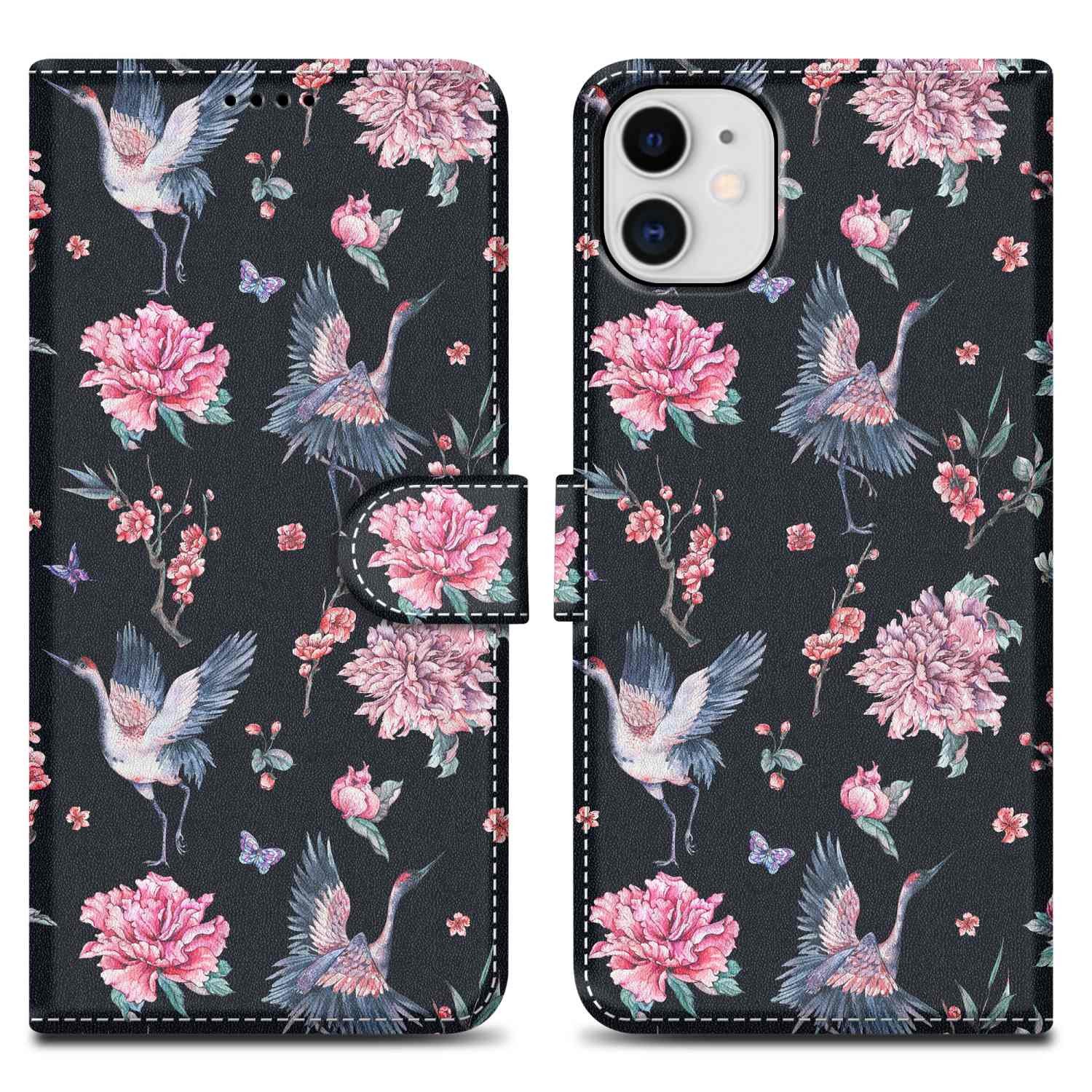 Cadorabo Handyhülle für iPhone 11 Hülle Apple iPhone 11, Handy Schutzhülle - Hülle, Standfunktion, Kartenfach, Magnetverschluss
