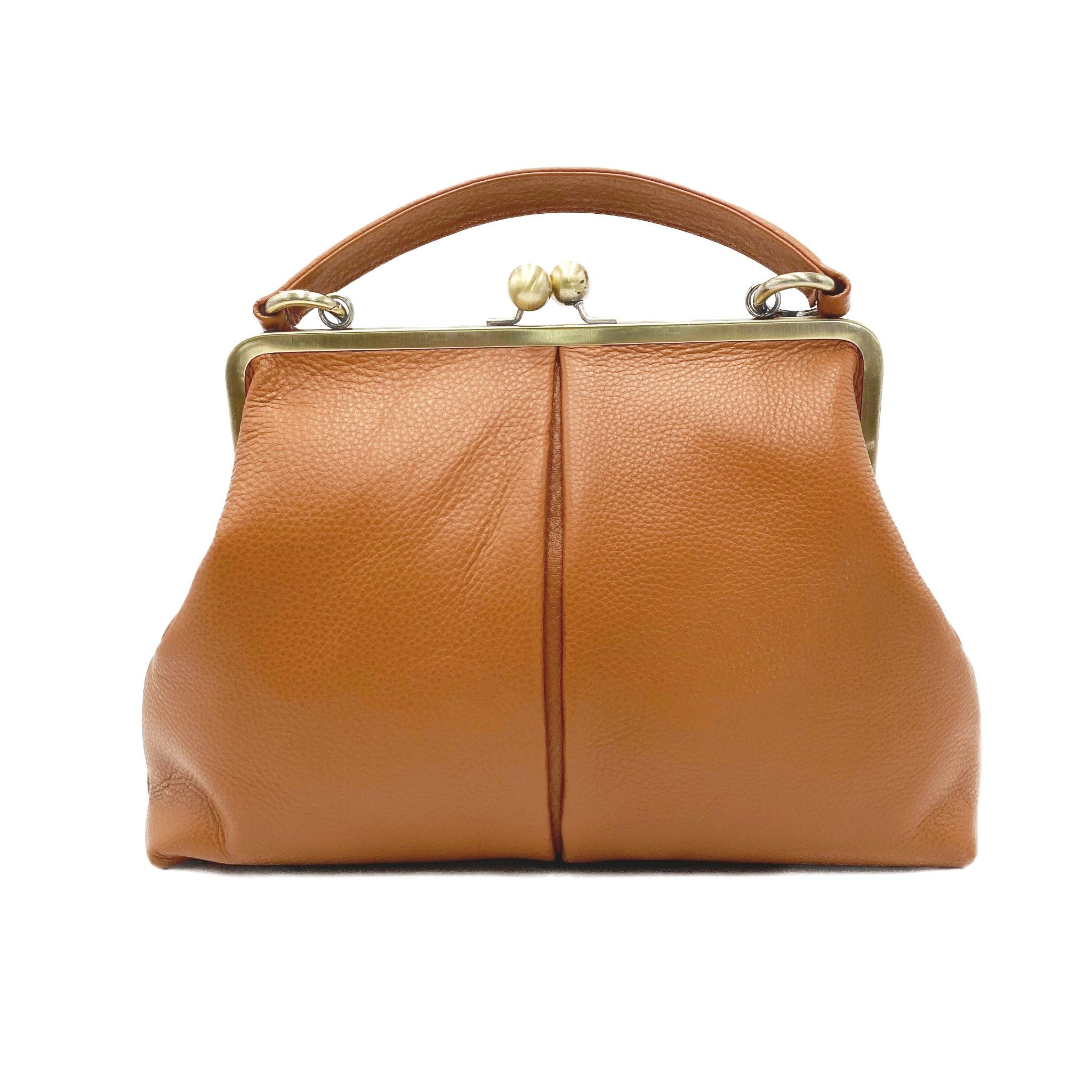 Taschenkinder Handtasche Handtasche Leder "Große Olive" Damentasche, Schultertasche, Vintage, Echtes Leder vom Rind, sehr weich und geschmeidig.
