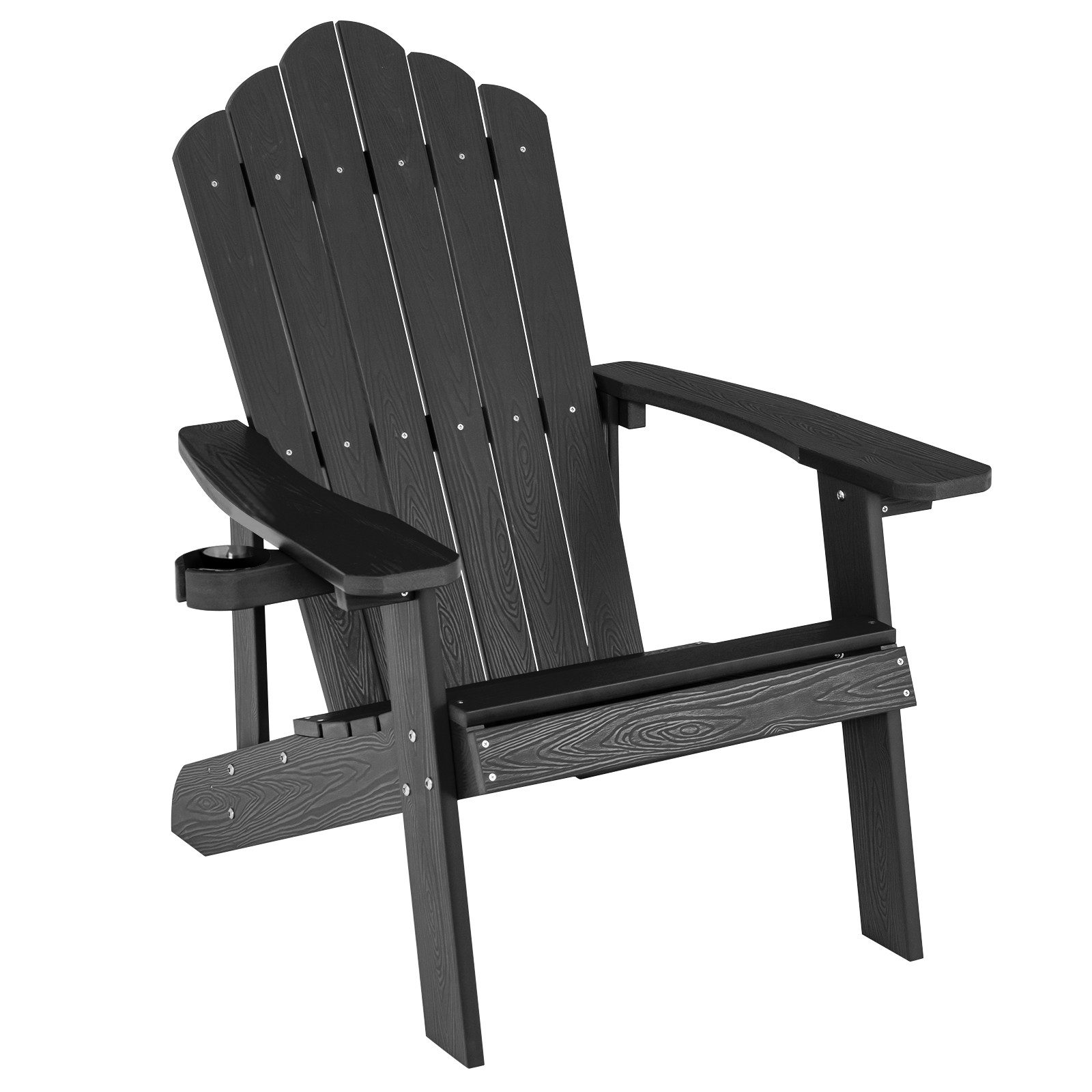 COSTWAY Gartenstuhl Adirondack Stuhl, mit Getränkehalter, günstig online kaufen