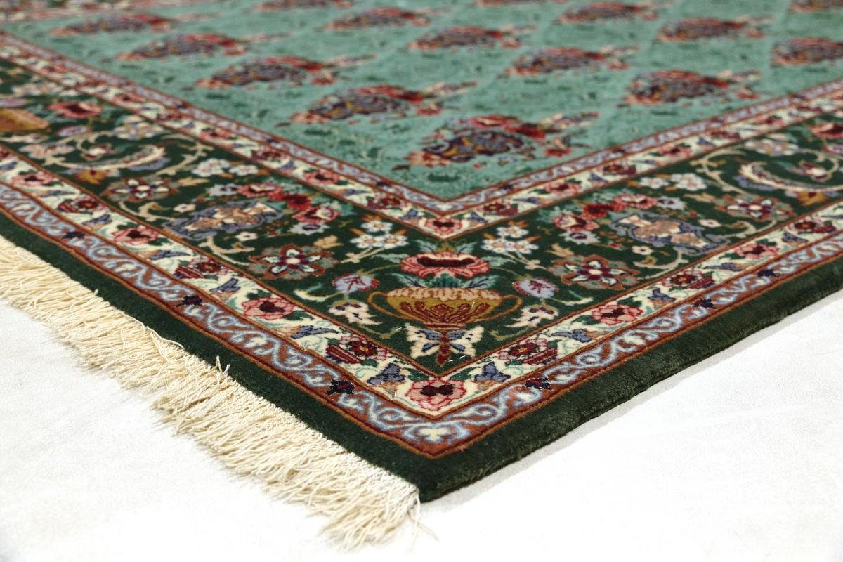 Orientteppich, rechteckig, 129x194 Höhe: Handgeknüpfter Isfahan Nain Trading, Orientteppich 6 mm Seidenkette
