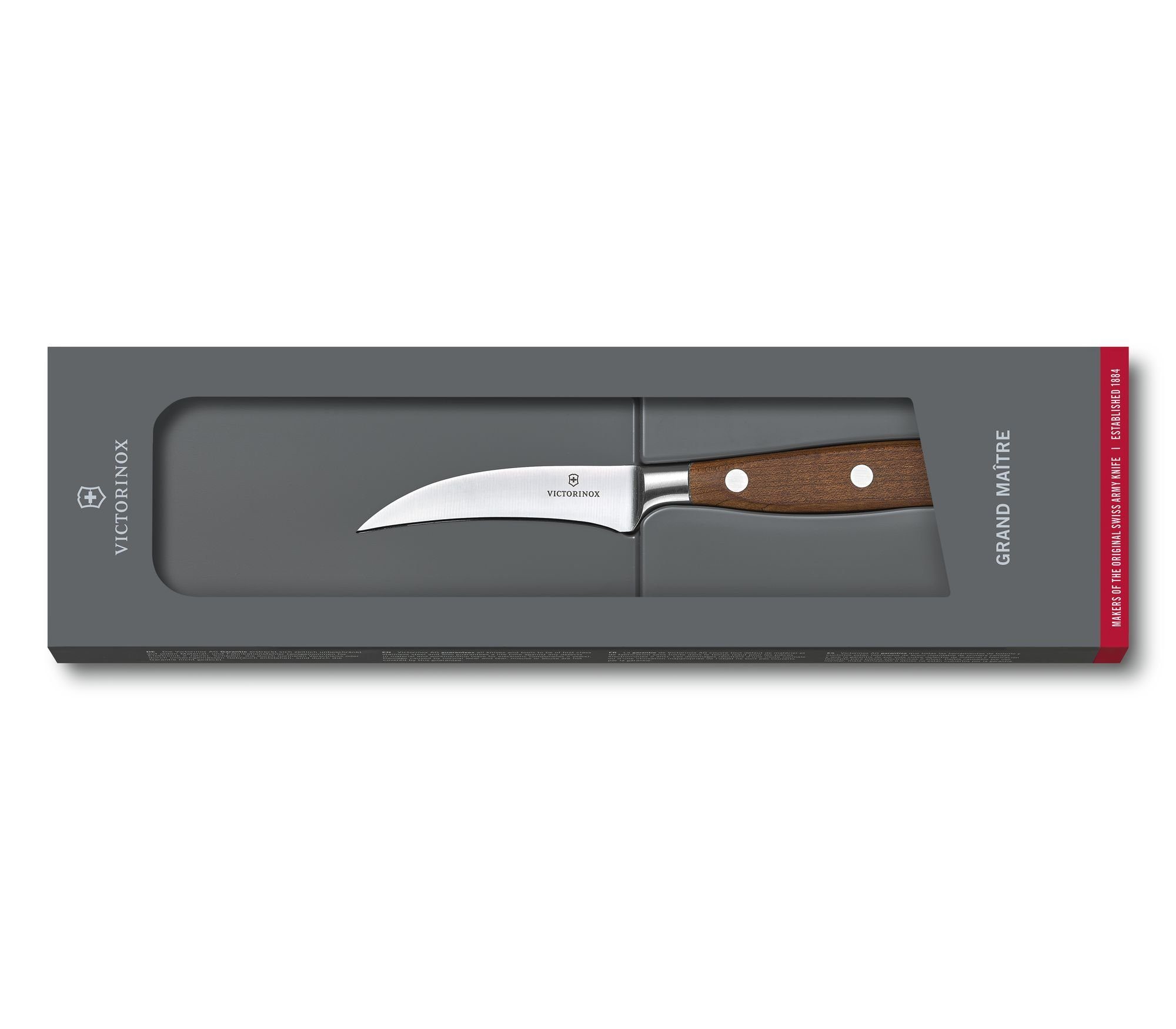 Victorinox Gemüsemesser Grand Maître Wood Tourniermesser 8cm Messer Küchenmesser Holzgriff