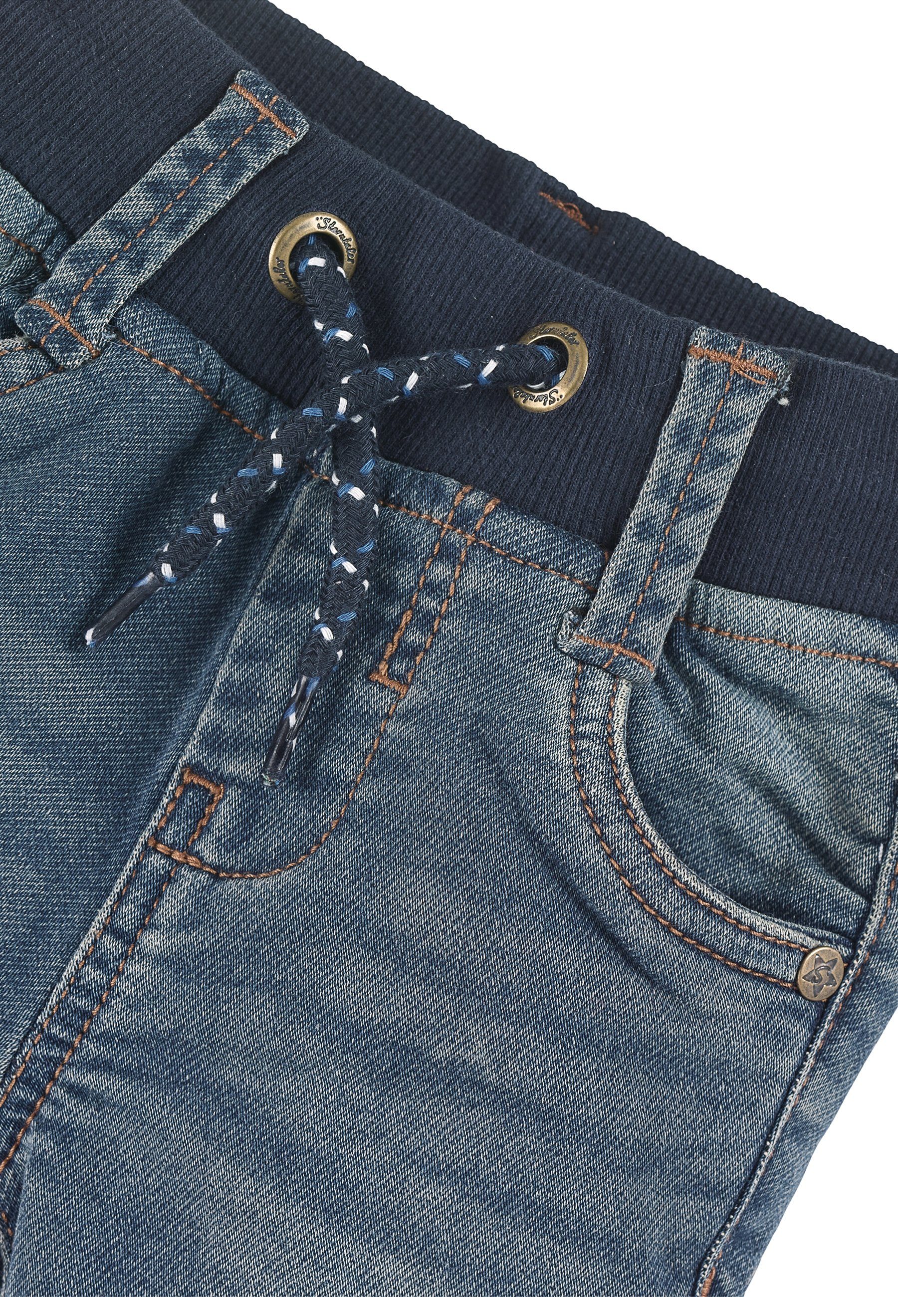 Sterntaler® Stoffhose Jeanshose (1-tlg) Jeans aus elastischem Jogg-Denim im Used Look, Komfortbund und Taschen – Bild 3 von 5