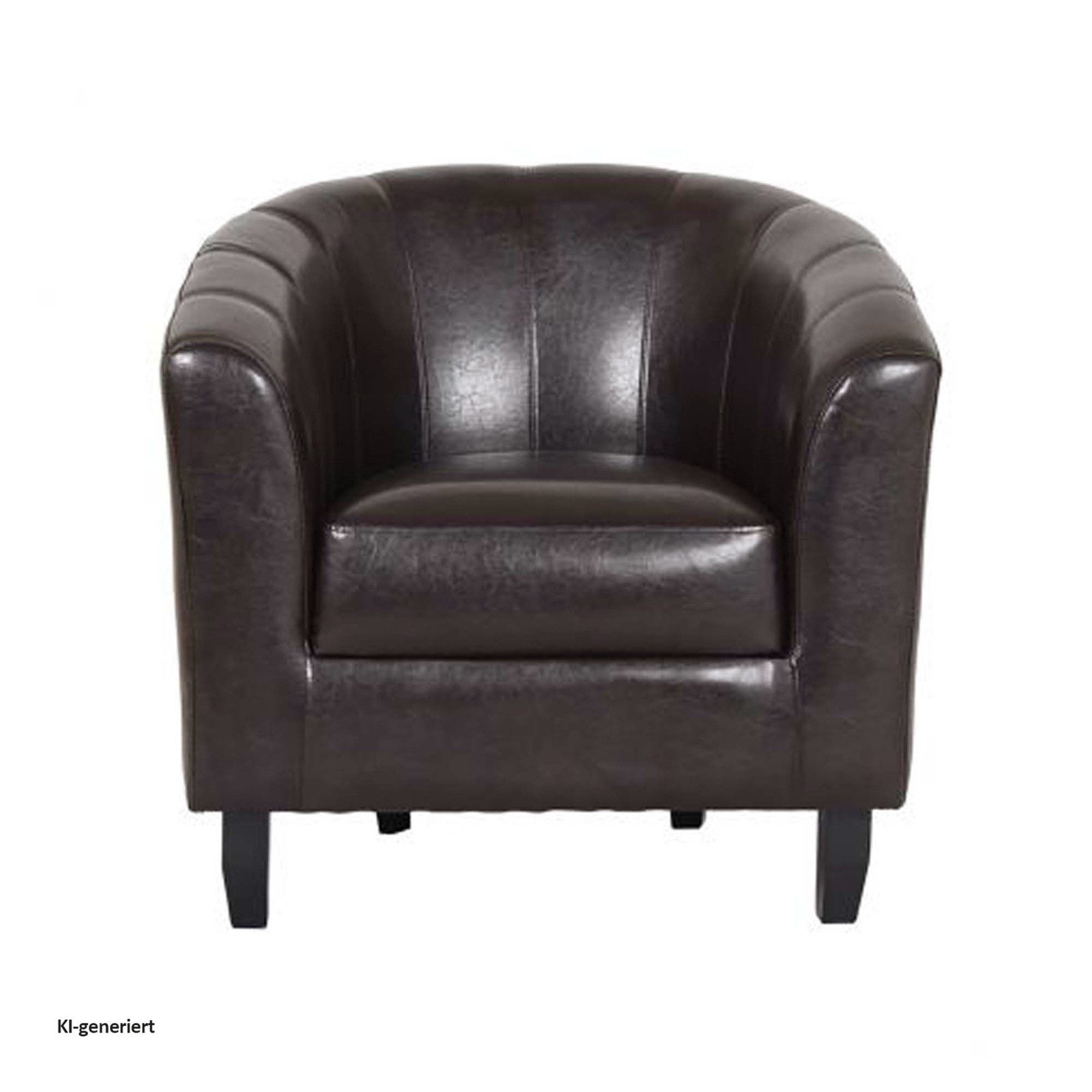 HTI-Living Loungesessel Eleganter Cocktailsessel in Kunstleder (Stück, 1-St., 1 Sessel), Loungesessel Clubsessel Kunstleder