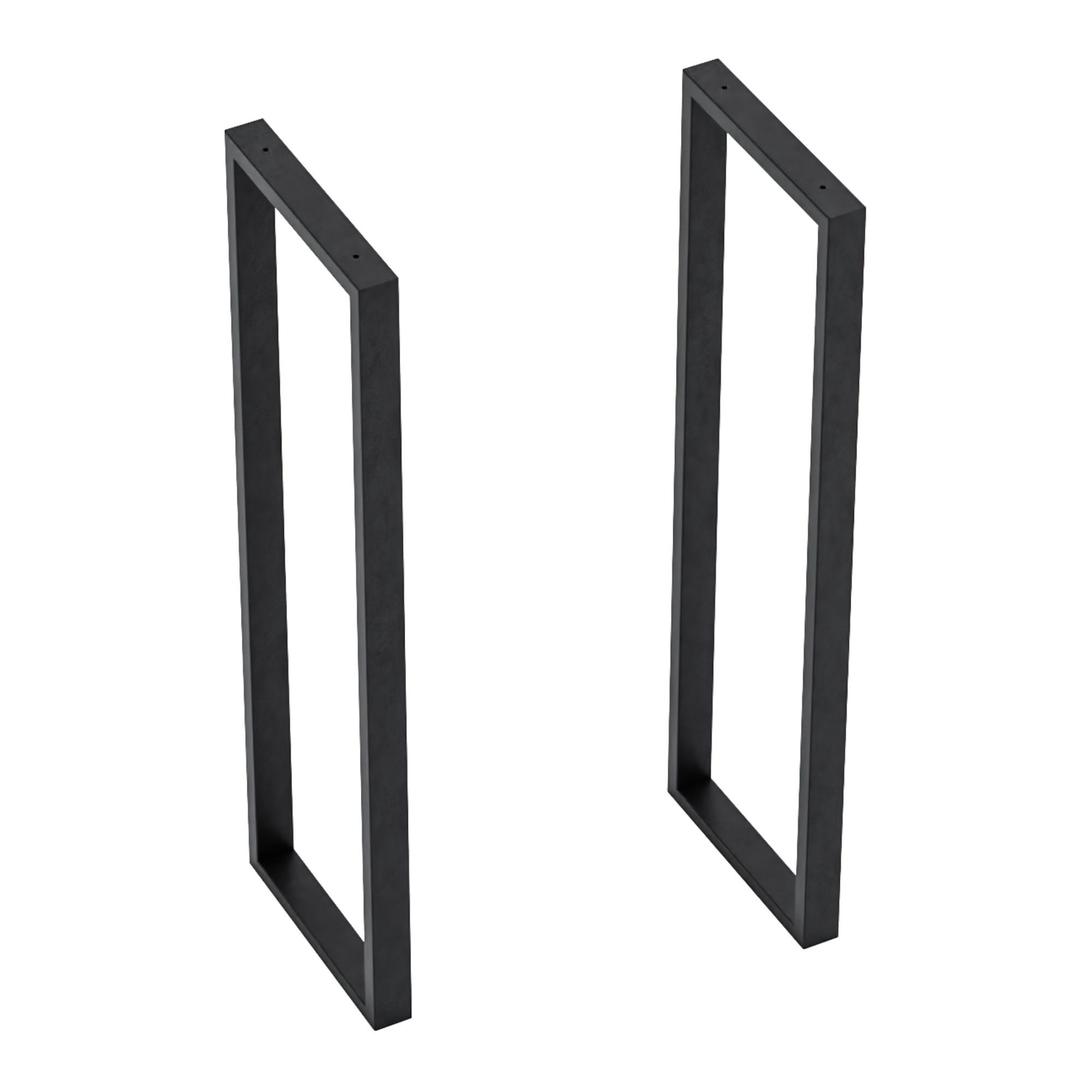 en.casa Tischgestell, »Kauniainen« 2er Set für DIY Stahl 87 x 27 cm Schwarz