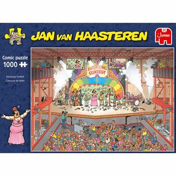 Jumbo Spiele Puzzle Jan van Haasteren - Eurosong Contest 1000 Teile, 1000 Puzzleteile