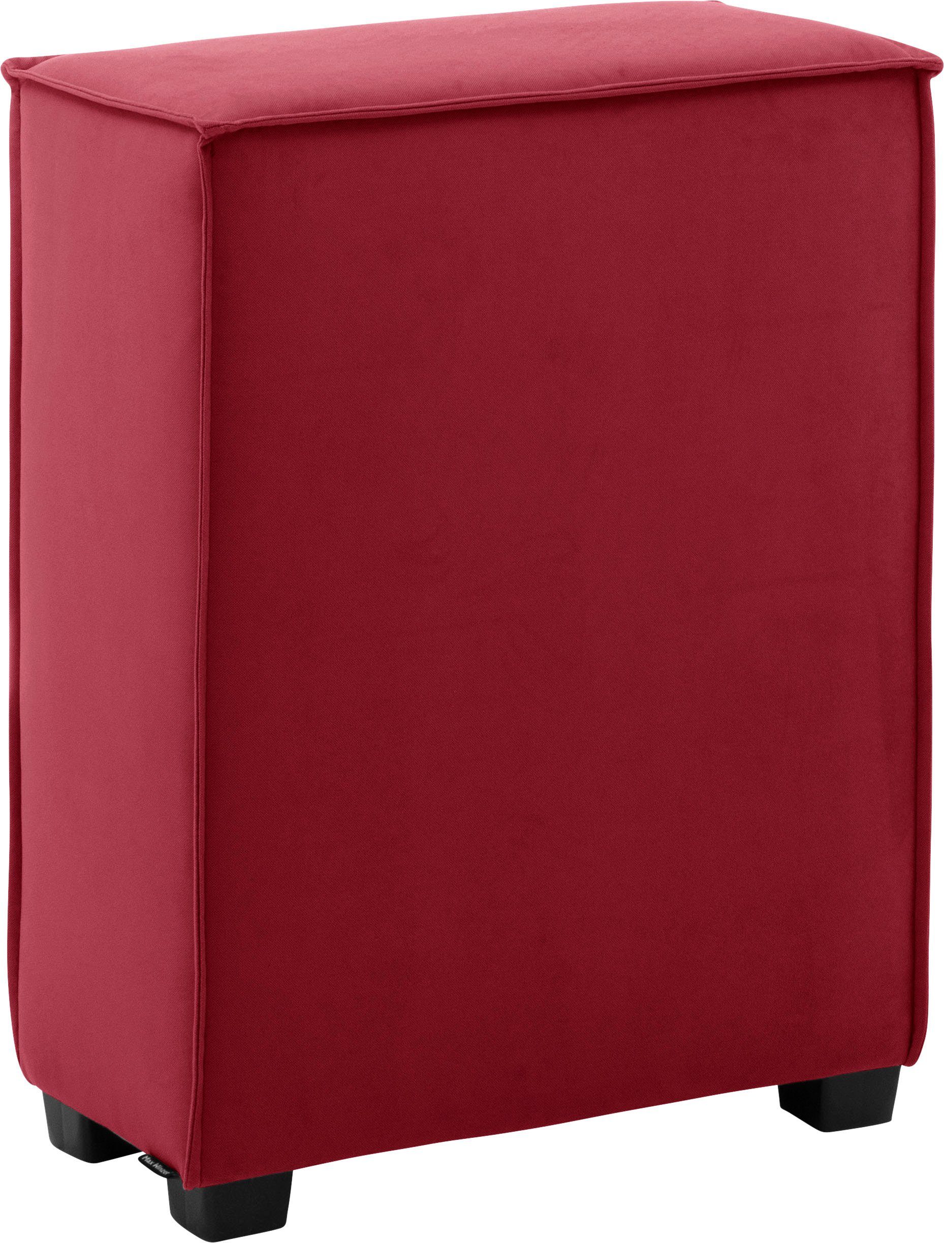Max Winzer® Sofaelement MOVE, Einzelelement 60/30/78 cm, individuell kombinierbar rot