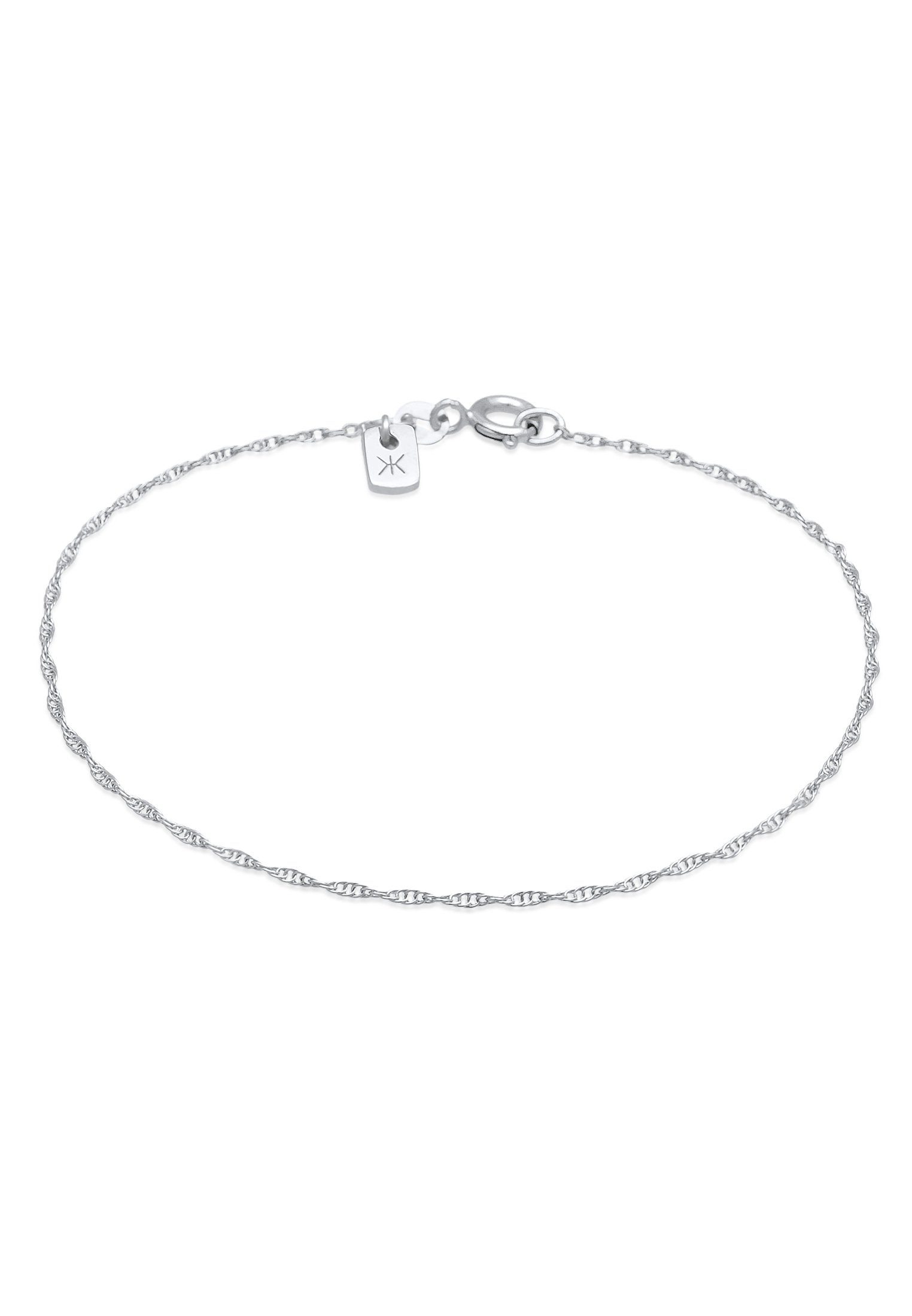 Kuzzoi Silberarmband Basic Gliederkette Gedreht 925 Silber | Silberarmbänder