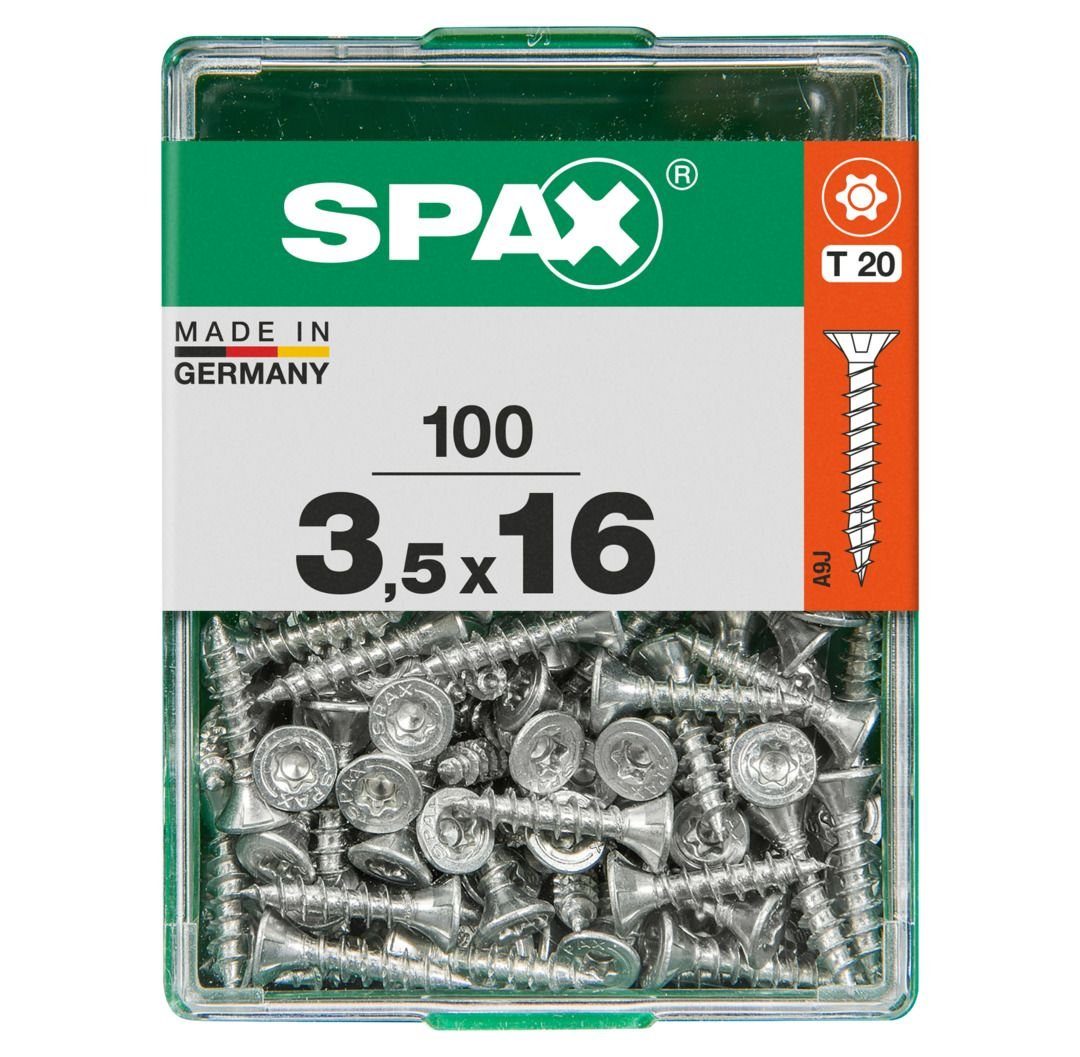 SPAX Holzbauschraube Spax Universalschrauben 3.5 x 16 mm TX 20 - 100