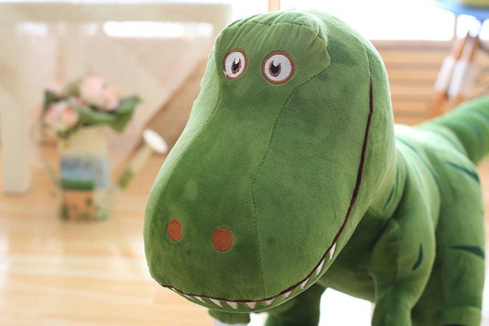 Tinisu Plüschfigur Dinosaurier T-Rex Kuscheltier - 40cm grünes Plüschtier günstig online kaufen
