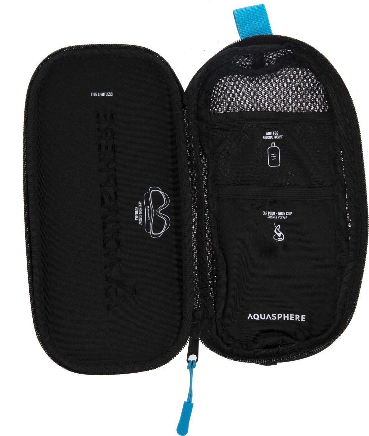 Aquasphere Schwimmbrille MASK CASE BLACK LIGHT BLUE