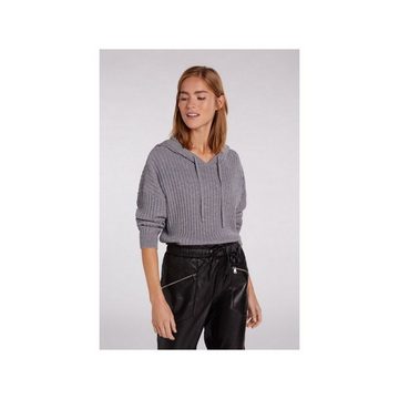 Oui Longpullover grau (1-tlg)