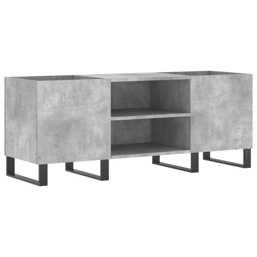 vidaXL Media-Regal Plattenschrank Betongrau 121x38x48 cm günstig online kaufen