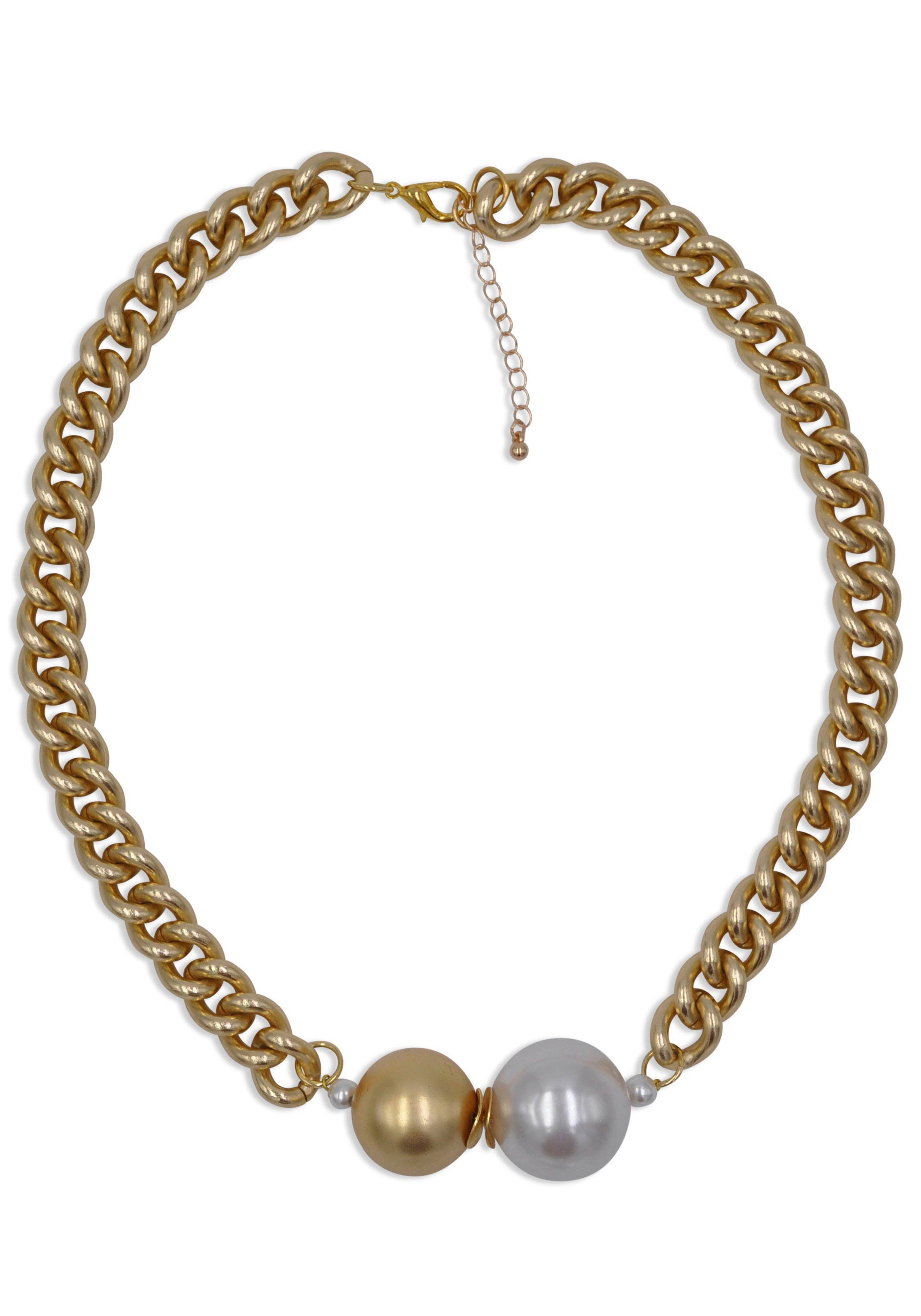 Firetti Collier Chunky Pearl, Made in Germany - mit Kunststoffperle | Lange Ketten