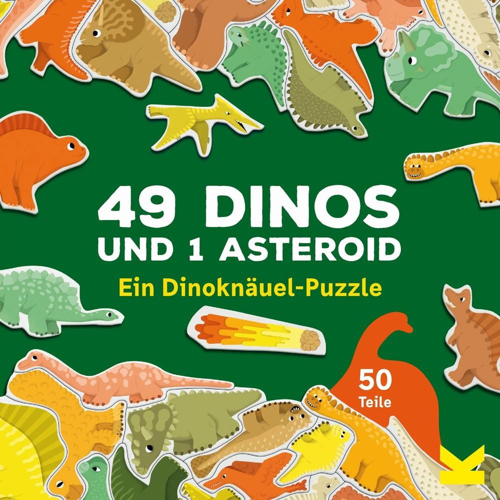 Laurence King Puzzle 49 Dinos und 1 Asteroid, Puzzleteile
