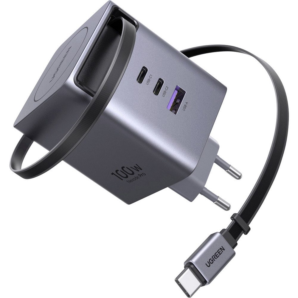 UGREEN UGREEN Nexode Pro X616 100W GaN Fast Charger Ladeadapter 100 W 2x USB- USB-Ladegerät (Nexode Pro X616 100W GaN Fast Charger)