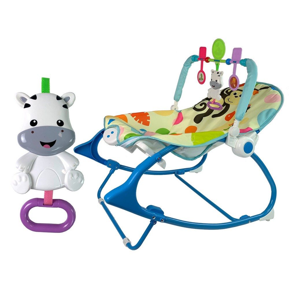 LEAN TOYS Schaukelstuhl Babywippe Schaukelliege Spielbogen (Spar-Set, 1 St), Vibration, Musik, Spielbogen, 2 Positionen, 18 kg