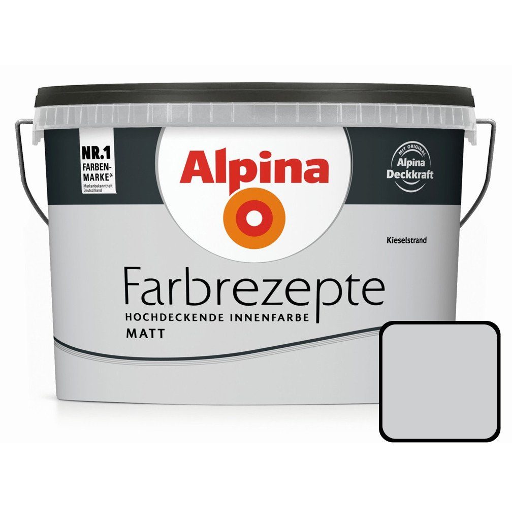 Wandfarbe Alpina Farbrezepte Kieselstrand matt 2,5L