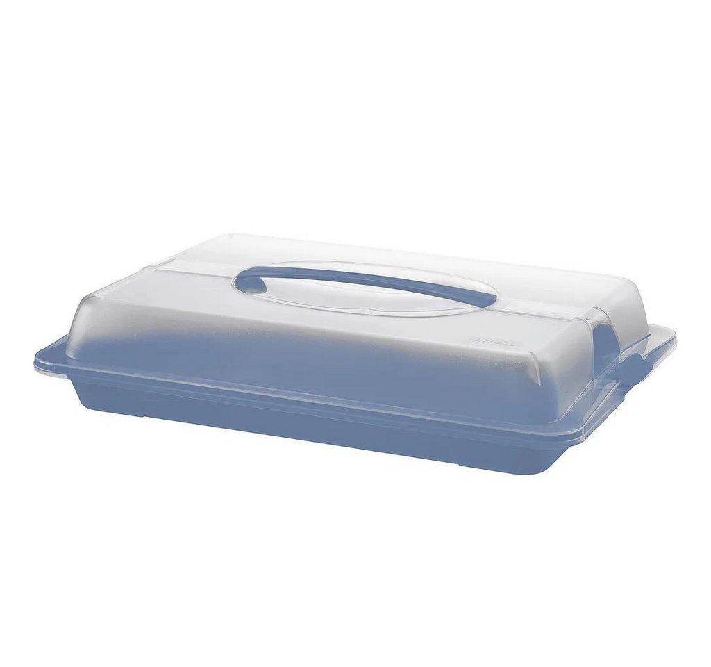 ROTHO Kuchentransportbox Partybutler Medium John horizon blue blau Kuchen Pizza Muffin Box, Kunststoff