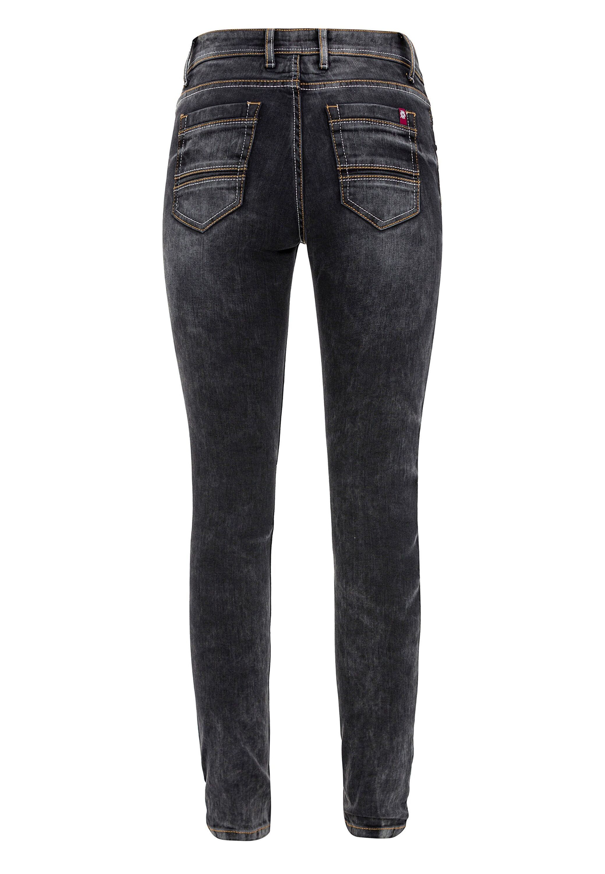 Cipo & Baxx Slim-fit-Jeans Jeans im Used-Look, WD443