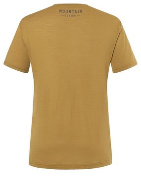 SUPER.NATURAL T-Shirt Merino T-Shirt M SKIEUR TEE funktioneller Merino-Materialmix