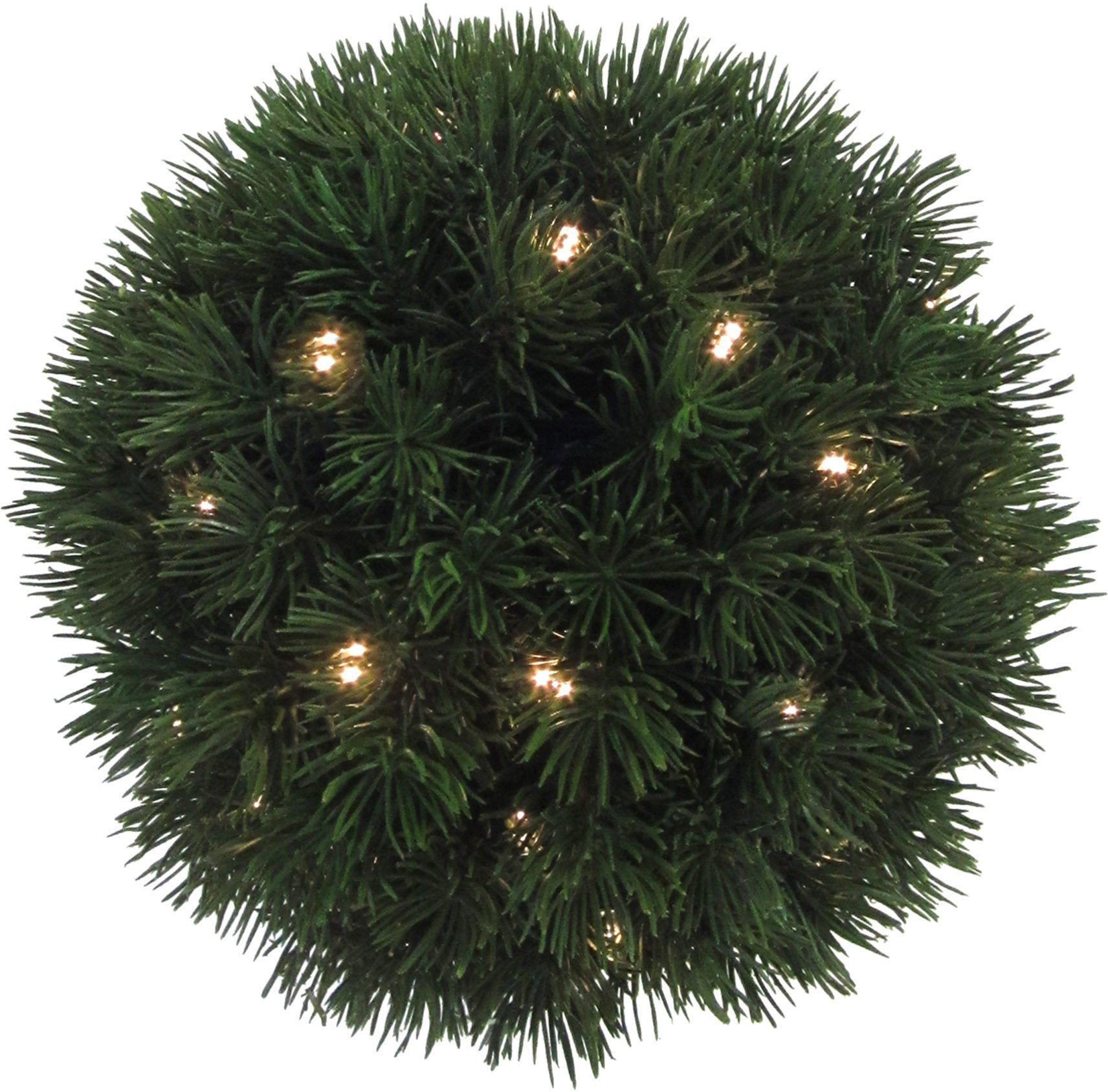 Creativ green Dekokugel Weihnachtsdeko aussen (1 St), mit zahlreichen Tannenspitzen