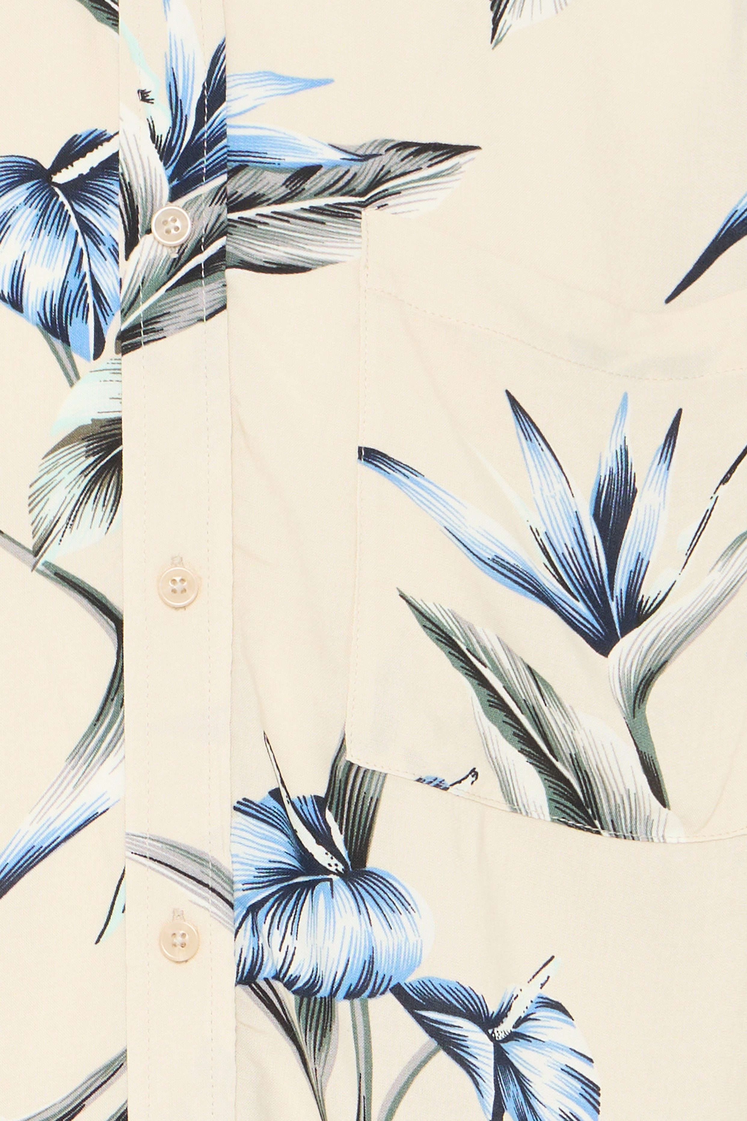 Blend Kurzarmhemd BHAMELO SHIRT PRINT lockere Passform, mit geblümtem Print, aus Viskose