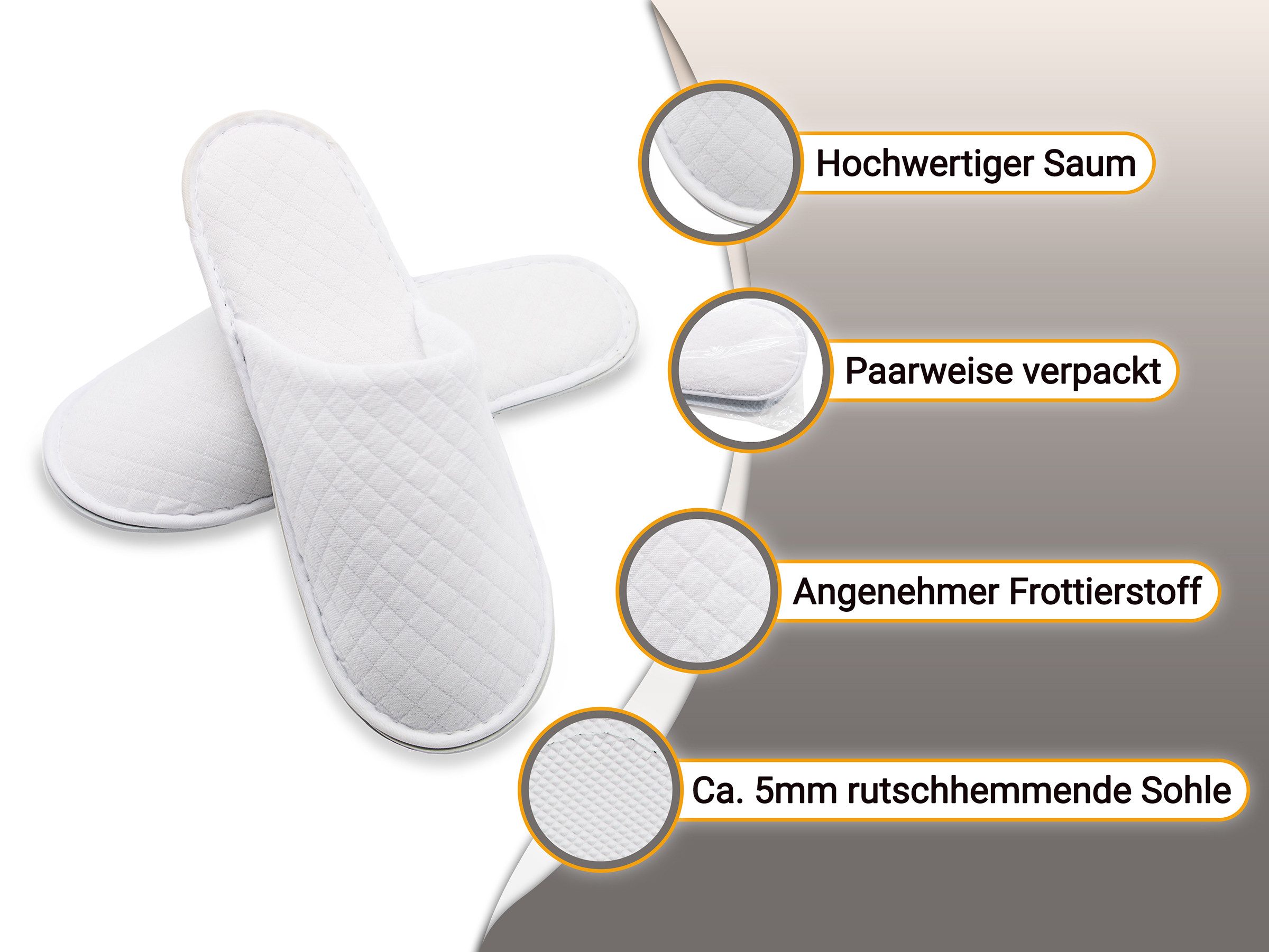 ZOLLNER Pantoffel (10-tlg) 100% Polyester