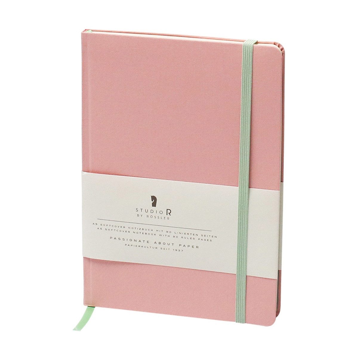Rössler Styropor-Teil RÖSSLER Notizbuch Neon rose 180 Seiten DIN A5 liniert Softcover