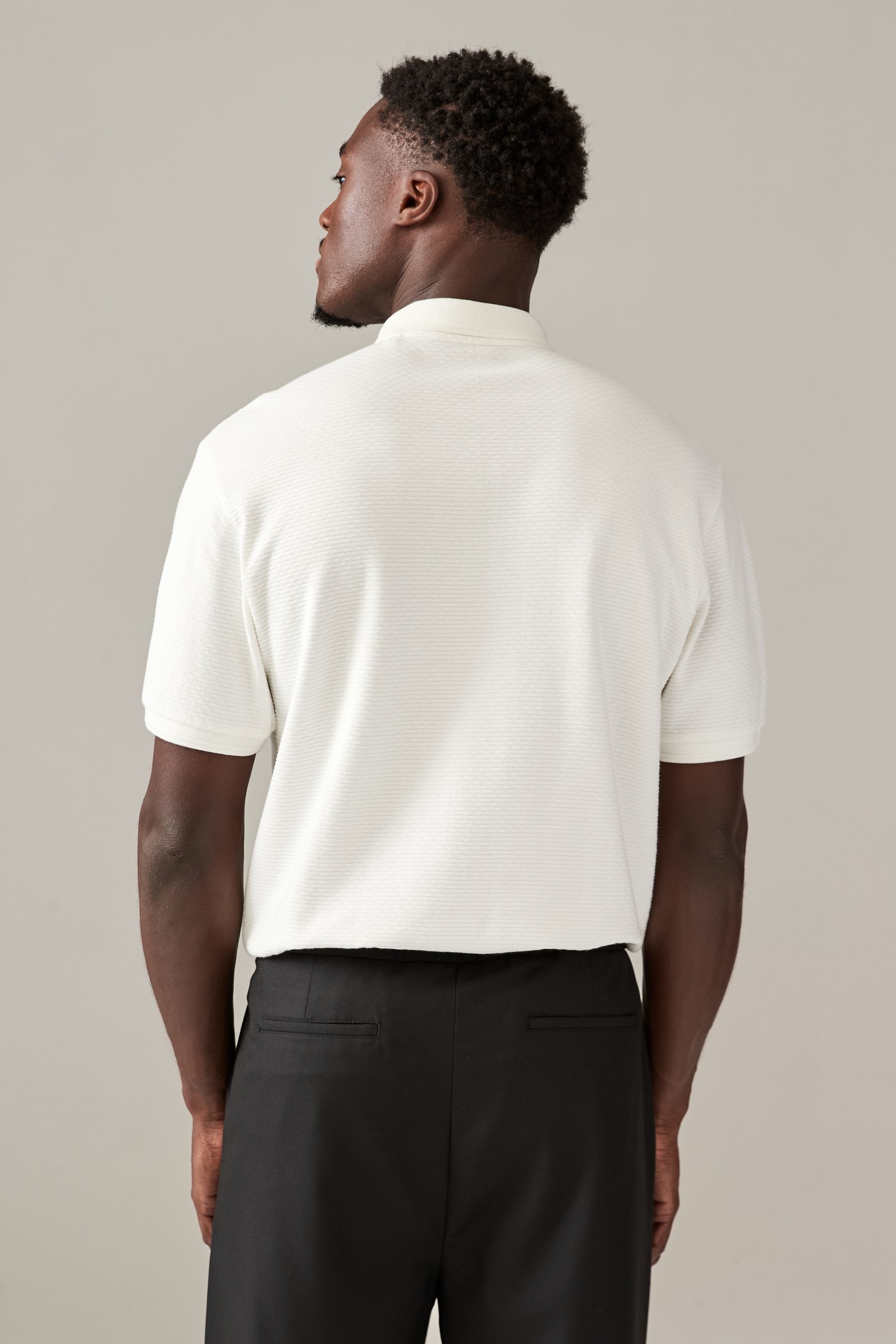 Next Poloshirt Strukturiertes Polo-Shirt (3-tlg) günstig online kaufen