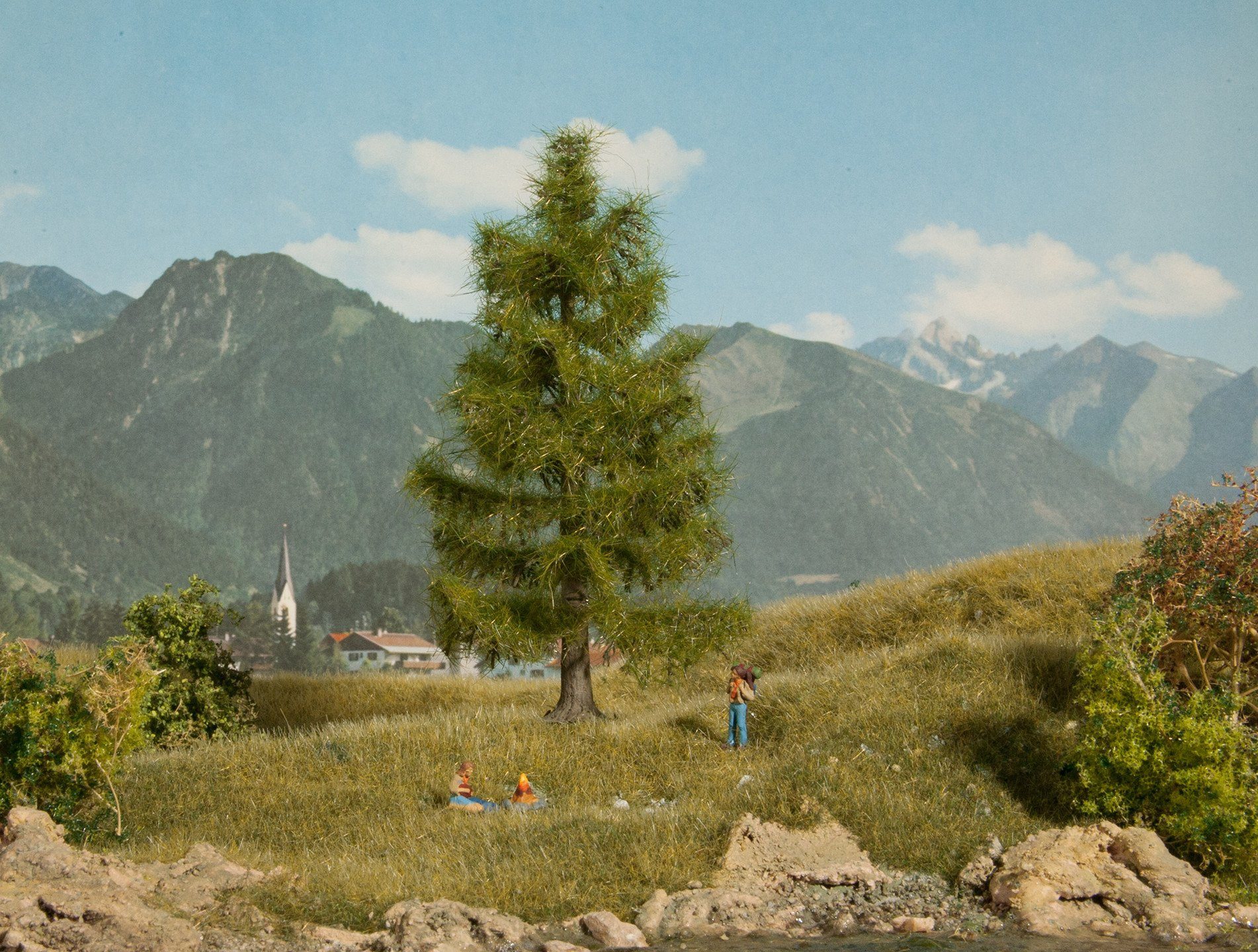 NOCH Dekobaum Fichte, mit naturnaher Beflockung, 14,5 cm hoch fü