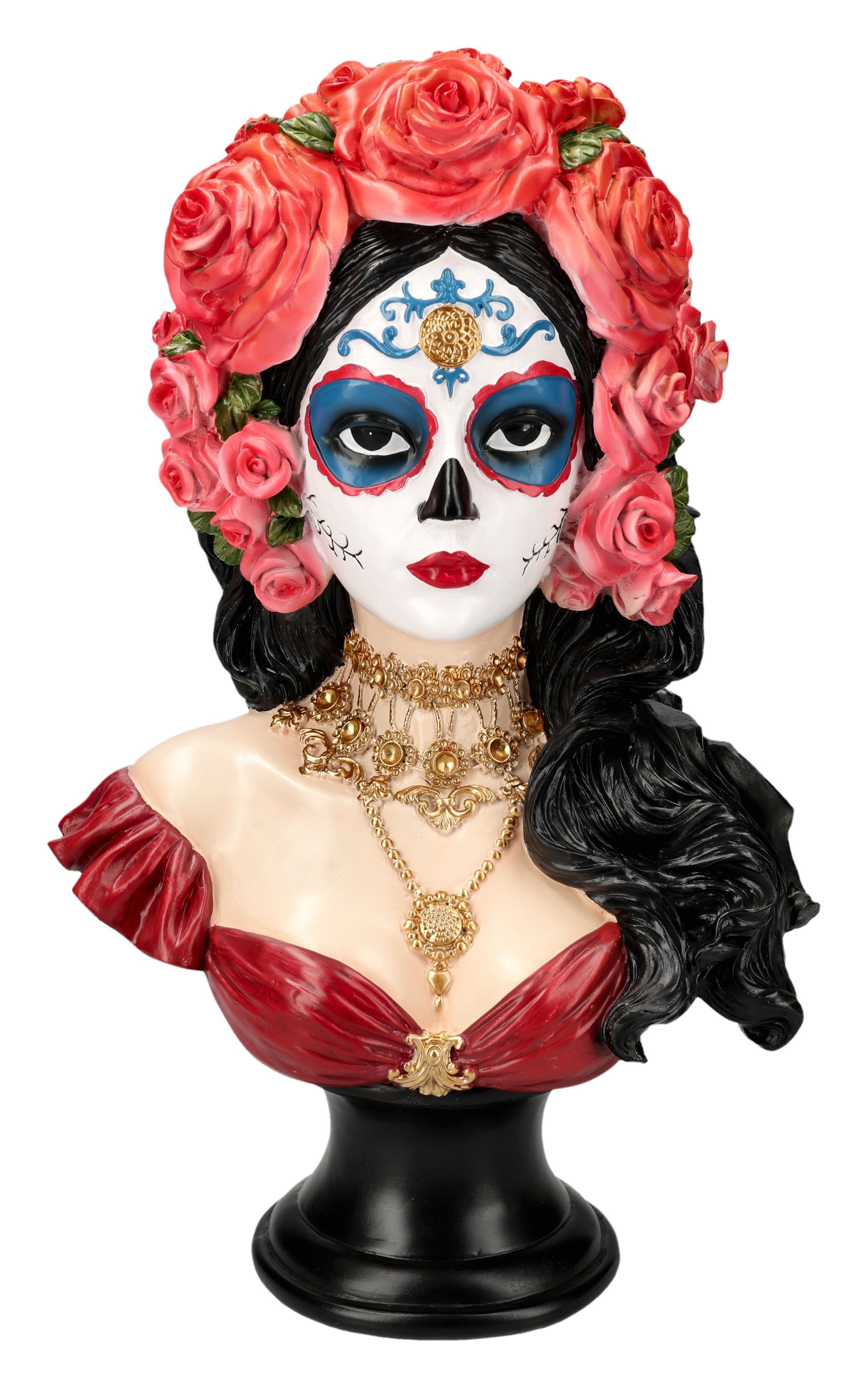 Dekofigur Day of the Dead Lady Büste – Day of the Dead Figur 35 cm Dekobüste