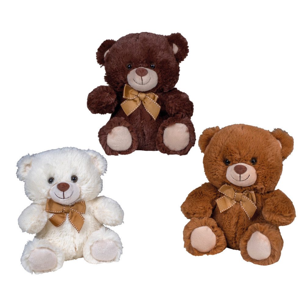 Happy People Plüschfigur Plüsch Bär hellbraun/dunkelbraun/weiß günstig online kaufen