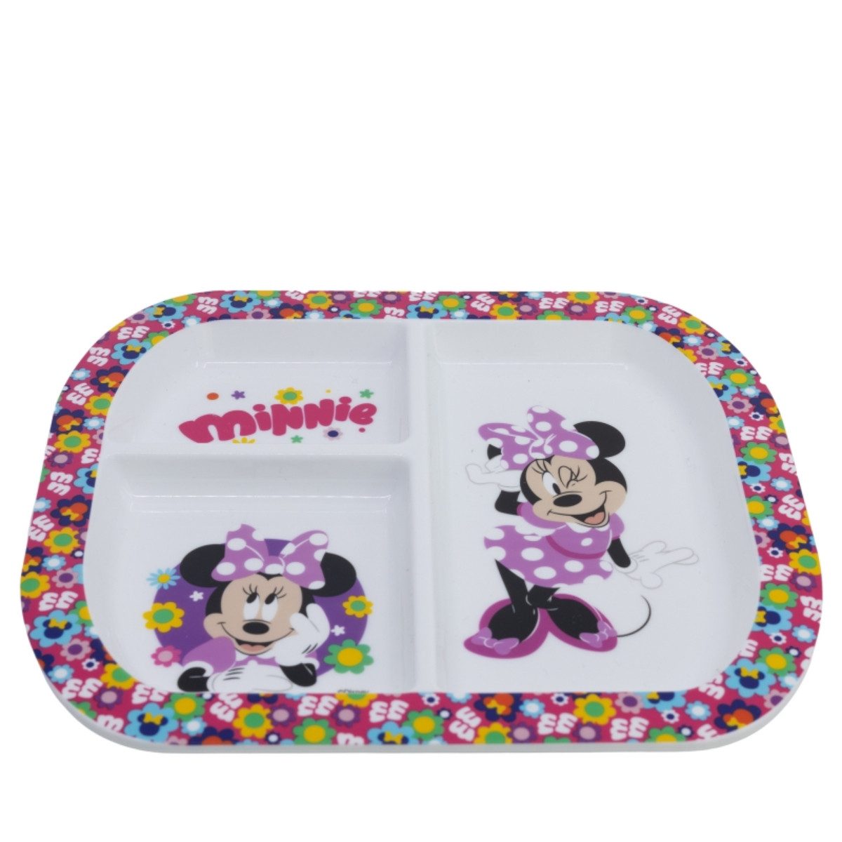 Storline Frühstücksteller Disney Minnie Mouse rechteckig mit 3 Fächern, Mikrowellengeeignet – Bild 2 von 2
