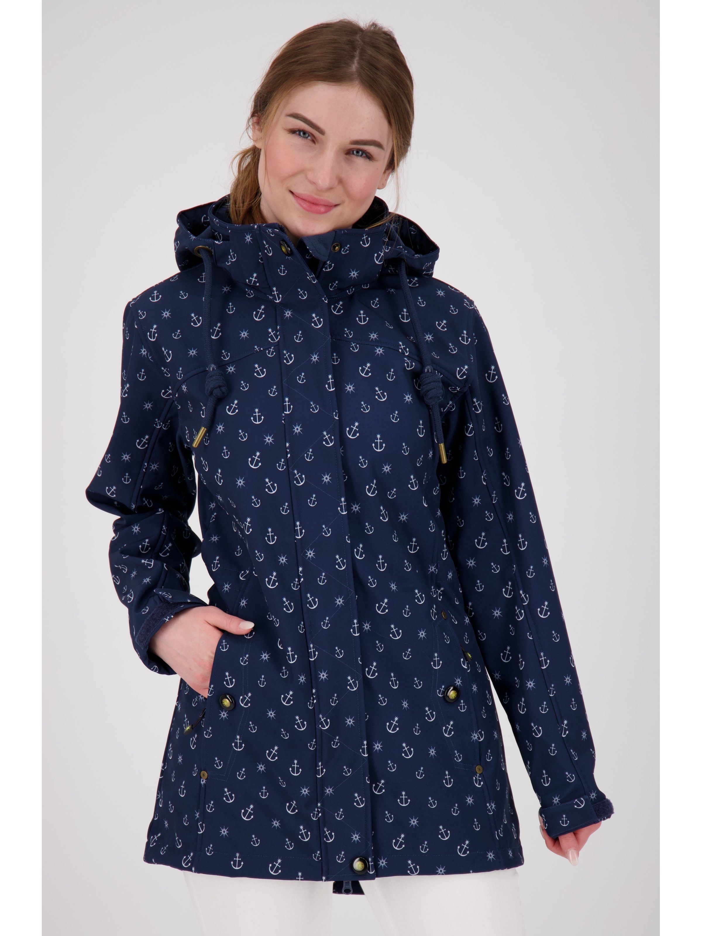 DEPROC Active Softshelljacke Größen auch in Großen ANKERGLUTSCHEIN navy erhältlich