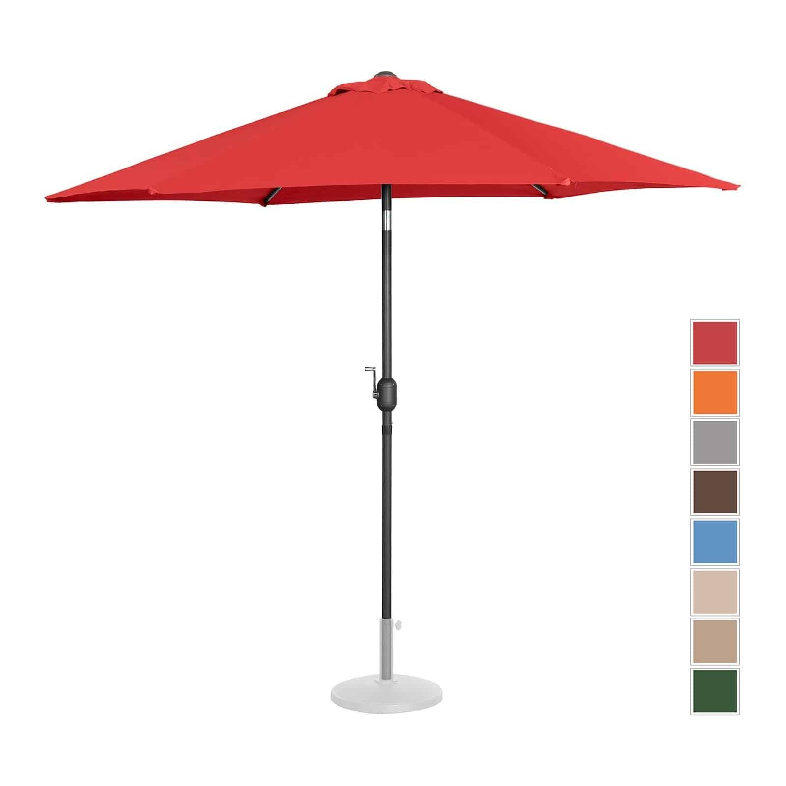 Uniprodo Sonnenschirm Sonnenschirm Groß Sonnenschirm Terrasse Rot