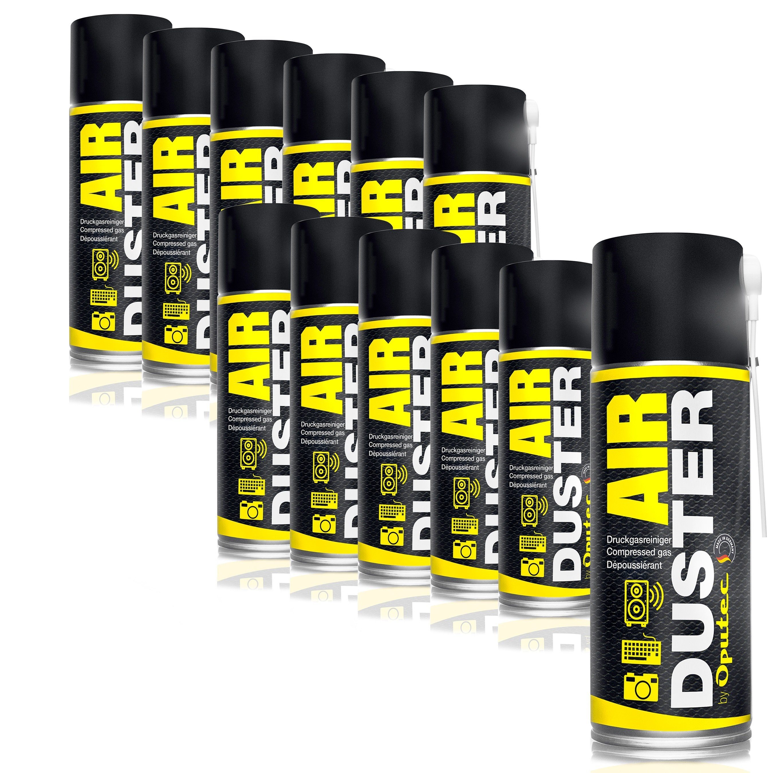 12x400ml Druckluftspray Air Duster Druckgasreiniger Tastatur Reiniger Druckluftreiniger