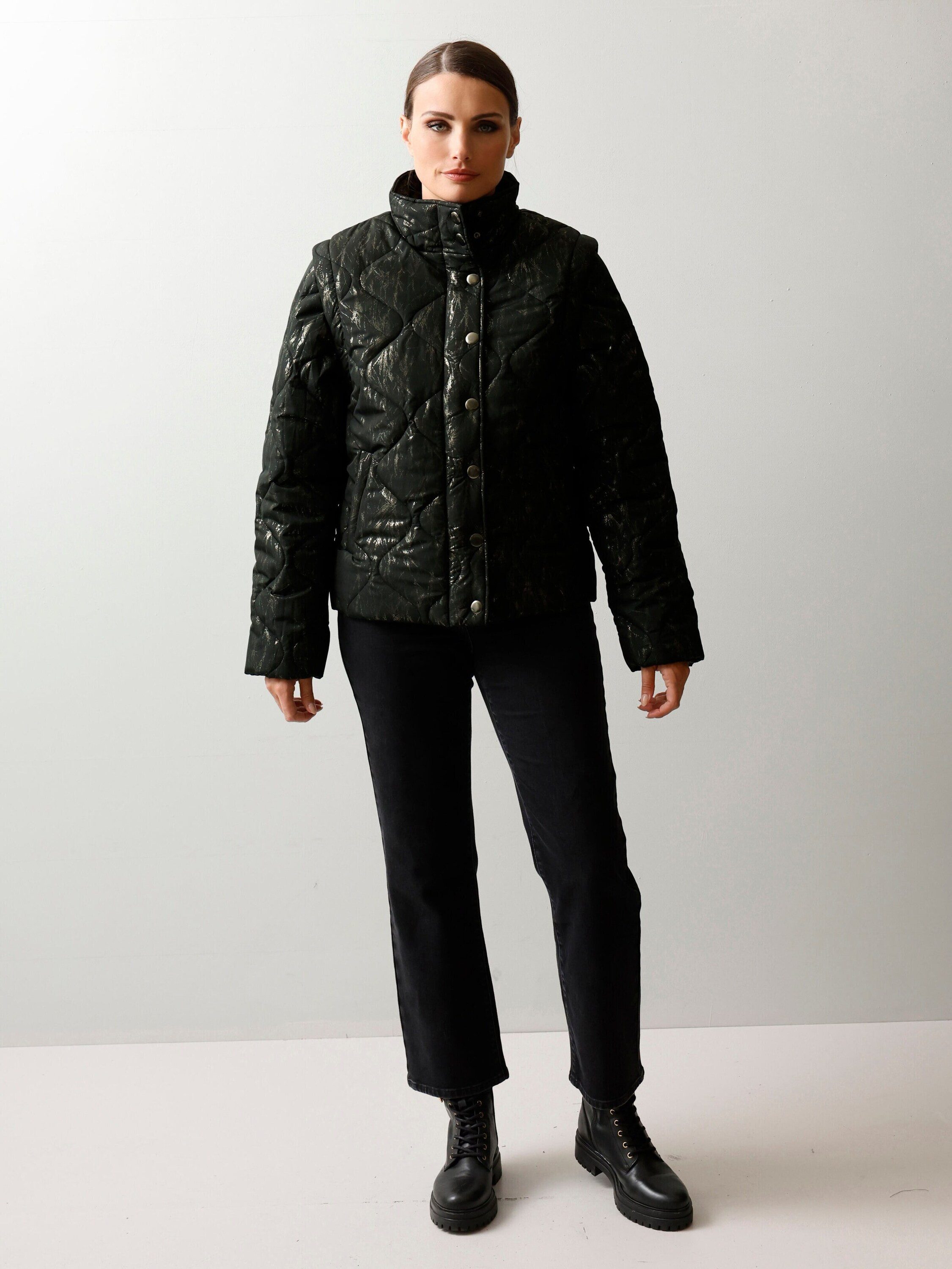 Alba Moda Steppjacke Steppjacke mit Wellenstepp