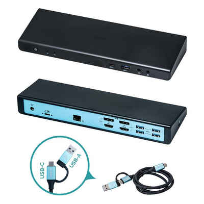 I-TEC Laptop-Dockingstation USB 3.0 USB-C Thunderbolt 3, Dual Display, Power Delivery 85W, 2x 4K 60Hz Video, 2x HDMI, 2x DP