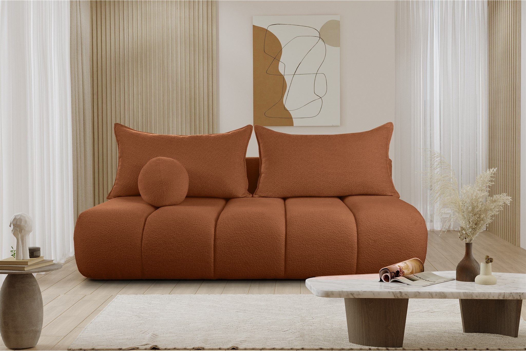 Fun Möbel Schlafsofa Designersofa Sofa 3-Sitzer günstig online kaufen