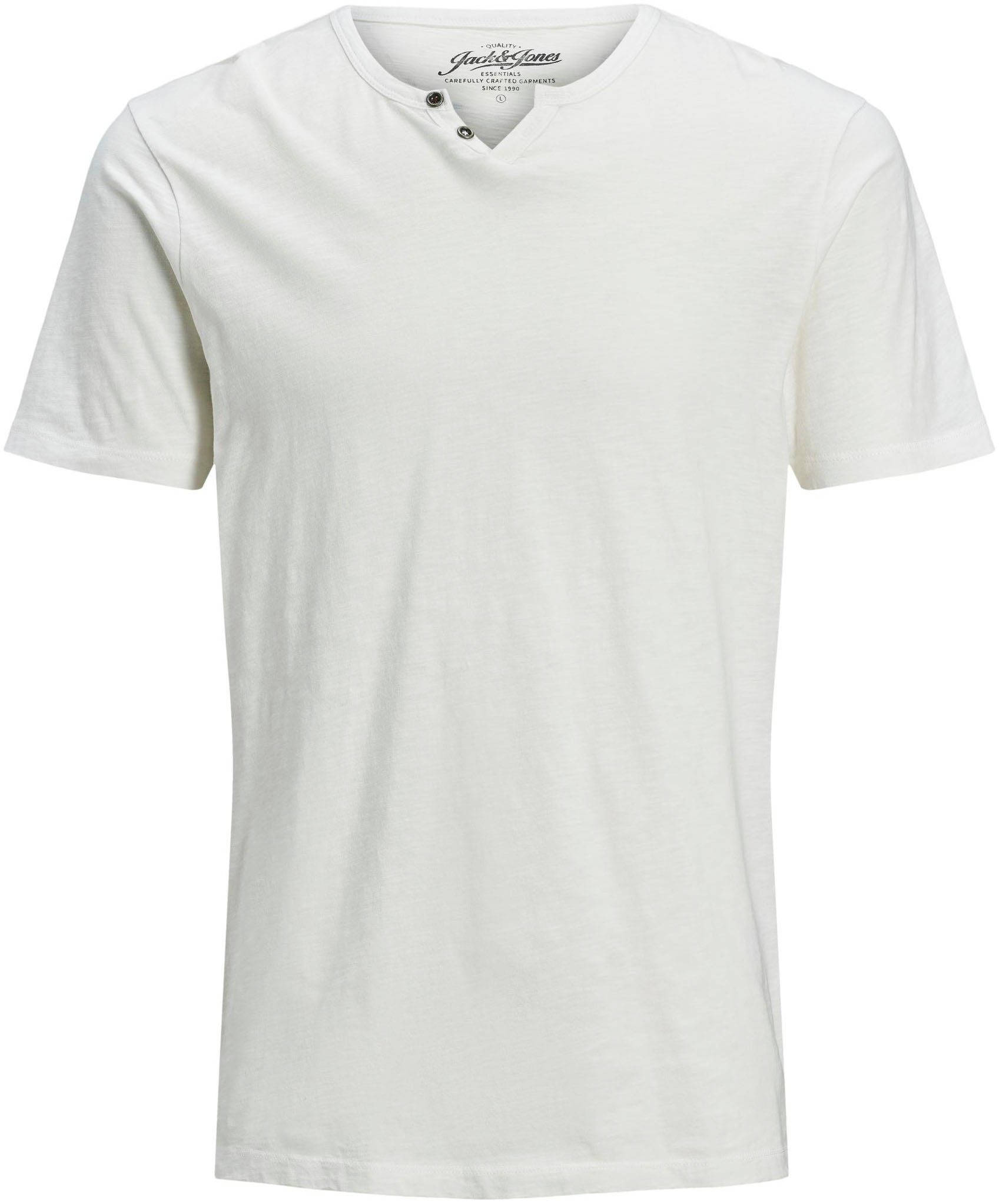 Jack & Jones T-Shirt NECK TEE cloud dancer SPLIT