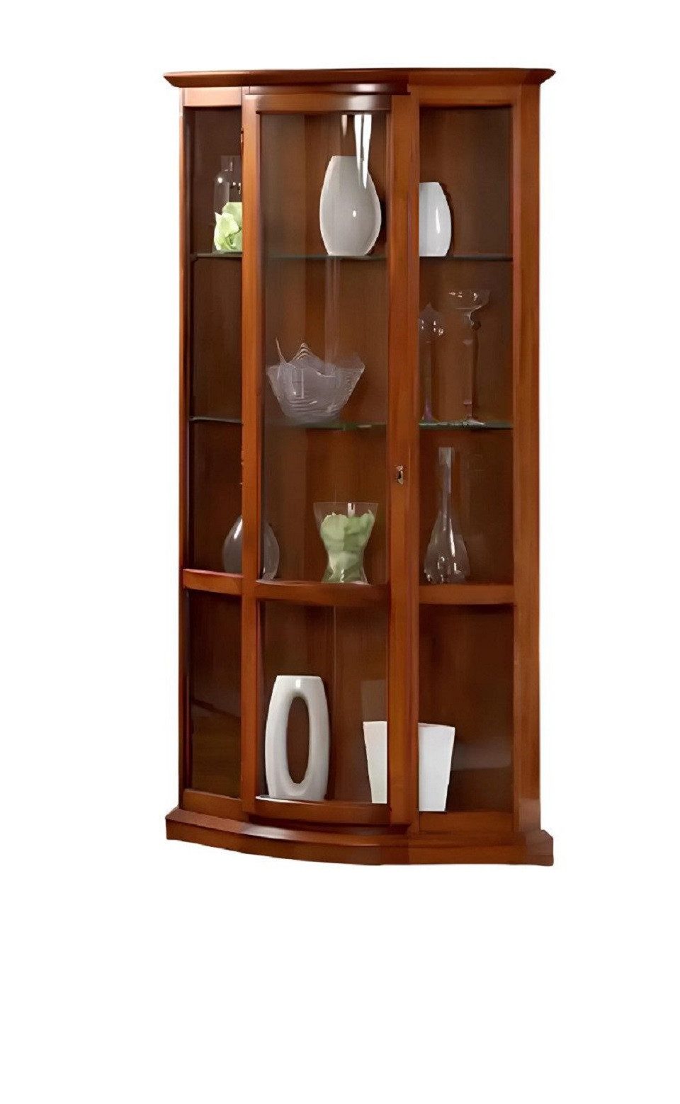 Vitrine Holzschrank mit Glastüren für das Wohnzimmer - elegante Anrichte