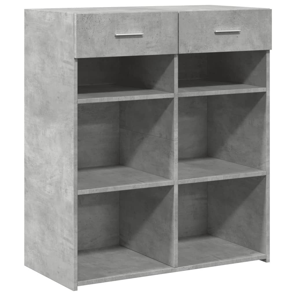 vidaXL Sideboard Sideboard Betongrau 80x42,5x93 cm günstig online kaufen